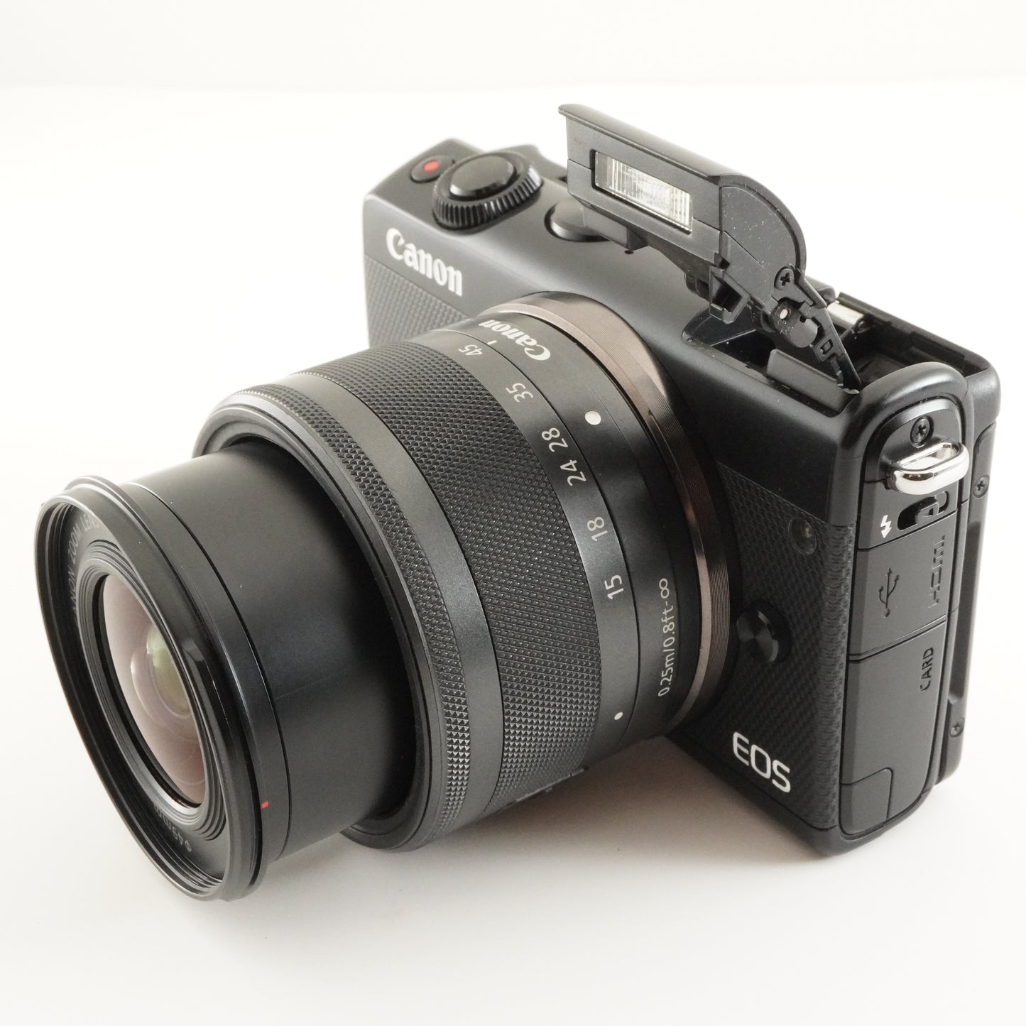 Canon EOS M100 Black + EF-M 15-45mm +16GB SDCard Digital Camera from Japan #7328