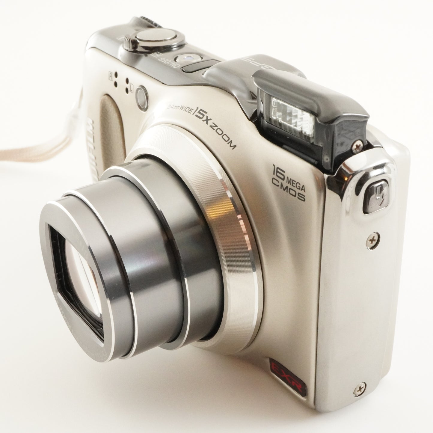 FUJIFILM FINEPIX F600 EXR Gold + 4GB SDHC Card Digital Camera from Japan #6921