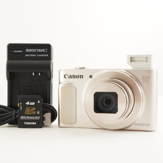 Canon PowerShot SX620 HS Silver + 4GB SDHC Card Digital Camera from Japan #2836