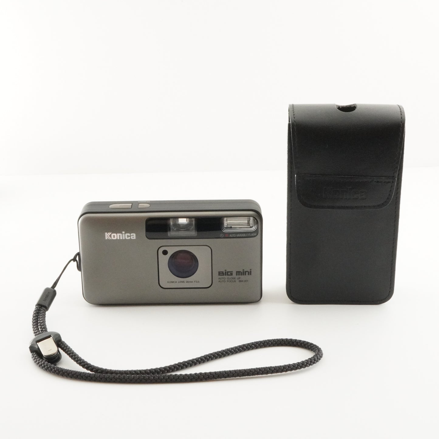 Konica BiG mini BM-201 With Case Point & Shoot Film Camera from Japan #4740