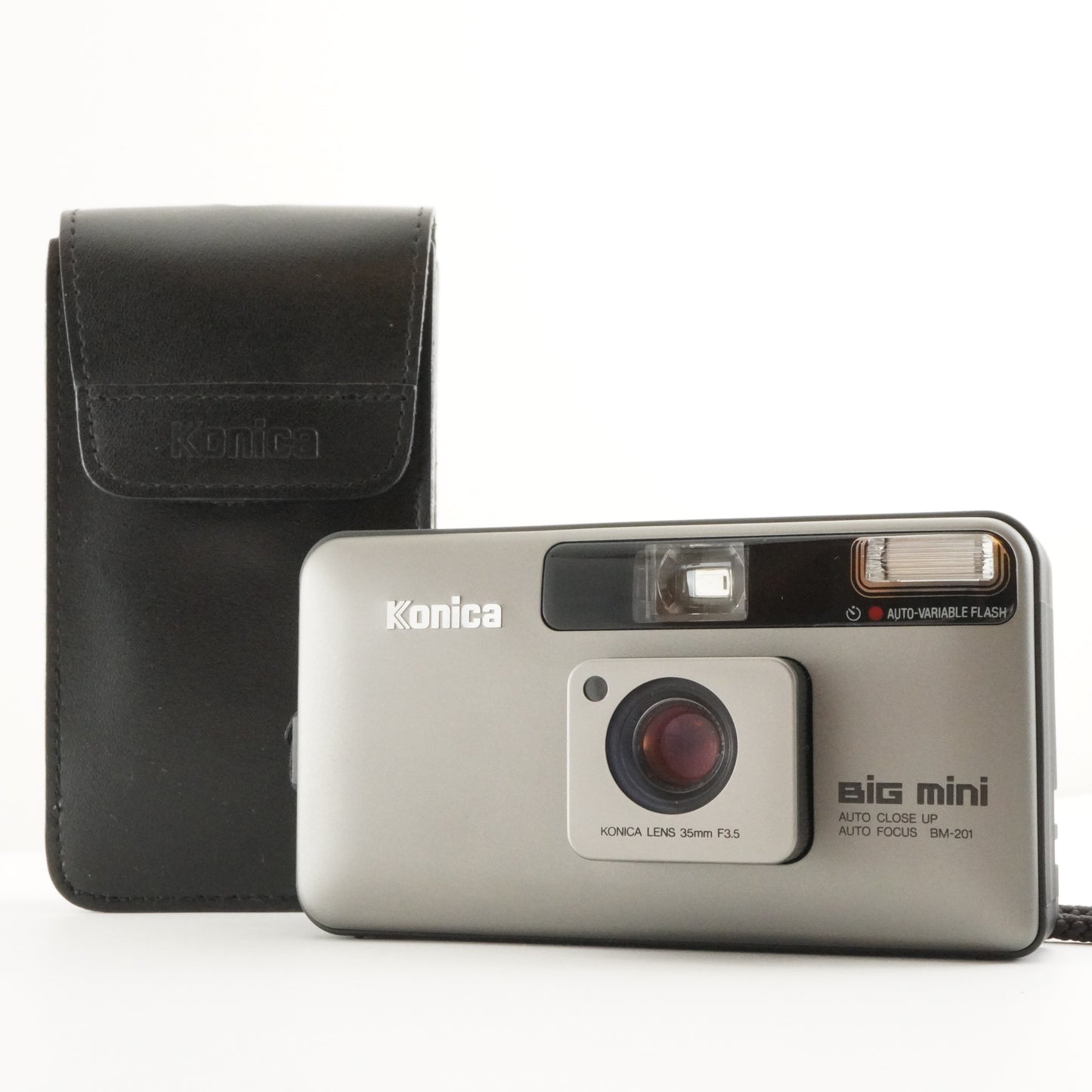 Konica BiG mini BM-201 With Case Point & Shoot Film Camera from Japan #4740
