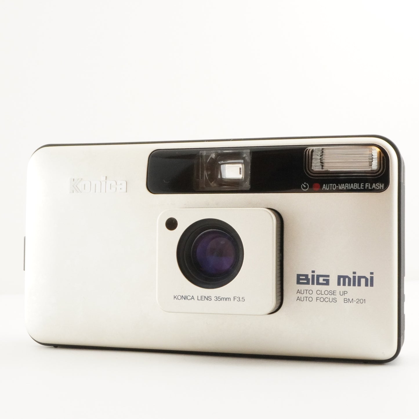 Konica BiG mini BM-201 Silver Point & Shoot Film Camera from Japan #4695