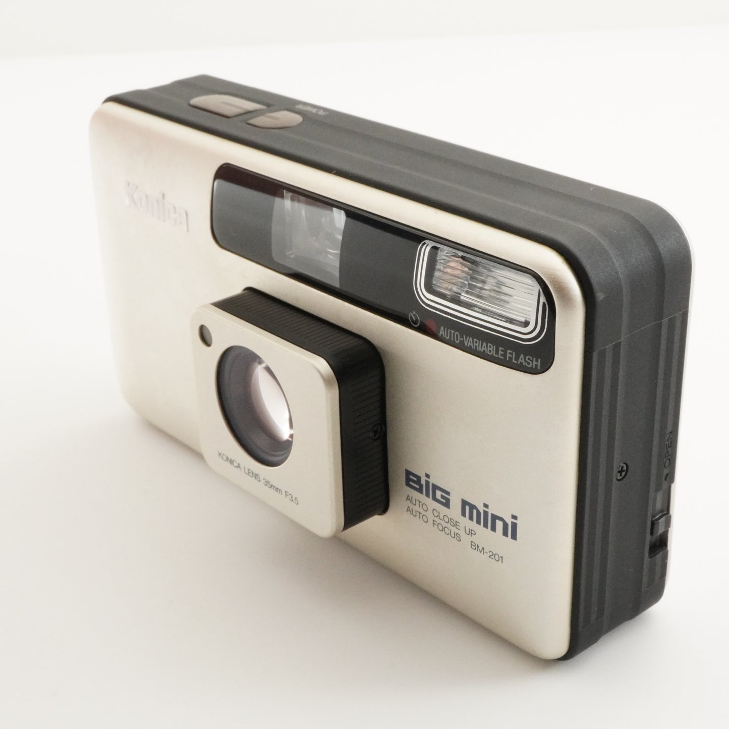 Konica BiG mini BM-201 Silver Point & Shoot Film Camera from Japan #4695