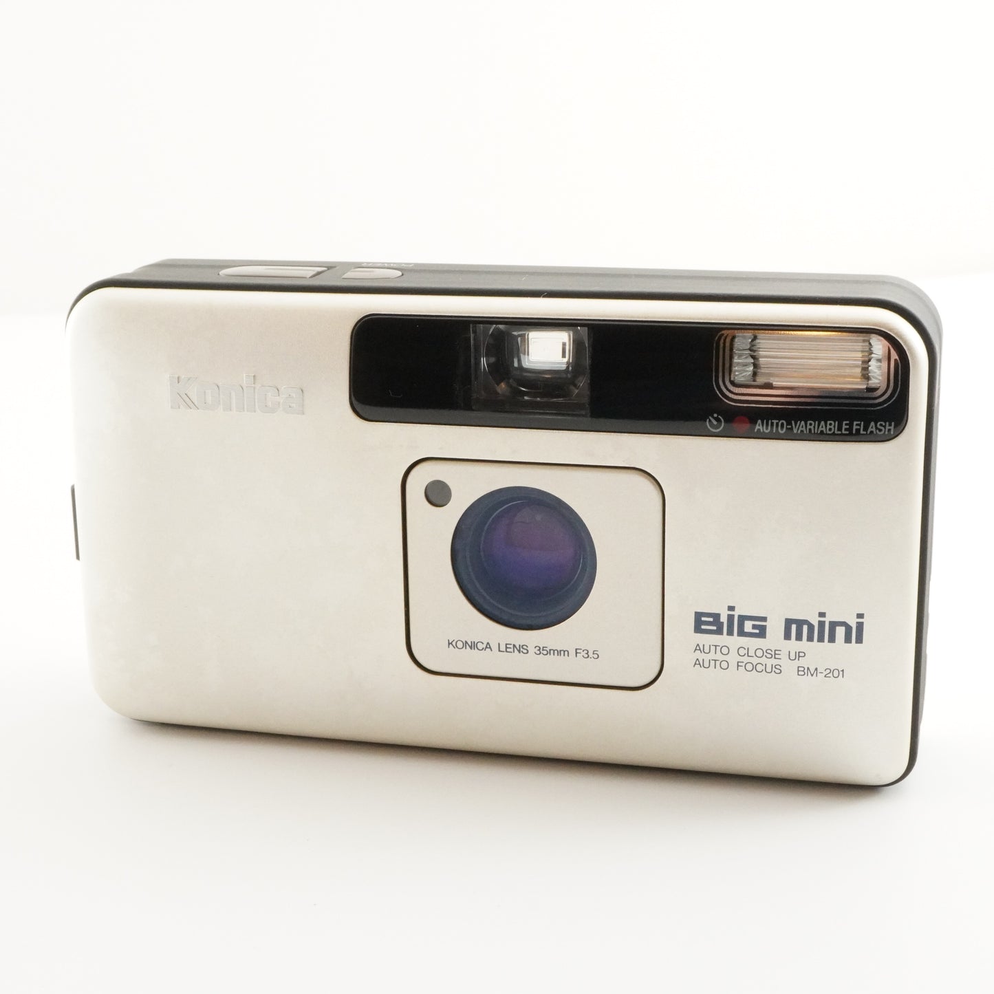 Konica BiG mini BM-201 Silver Point & Shoot Film Camera from Japan #4695