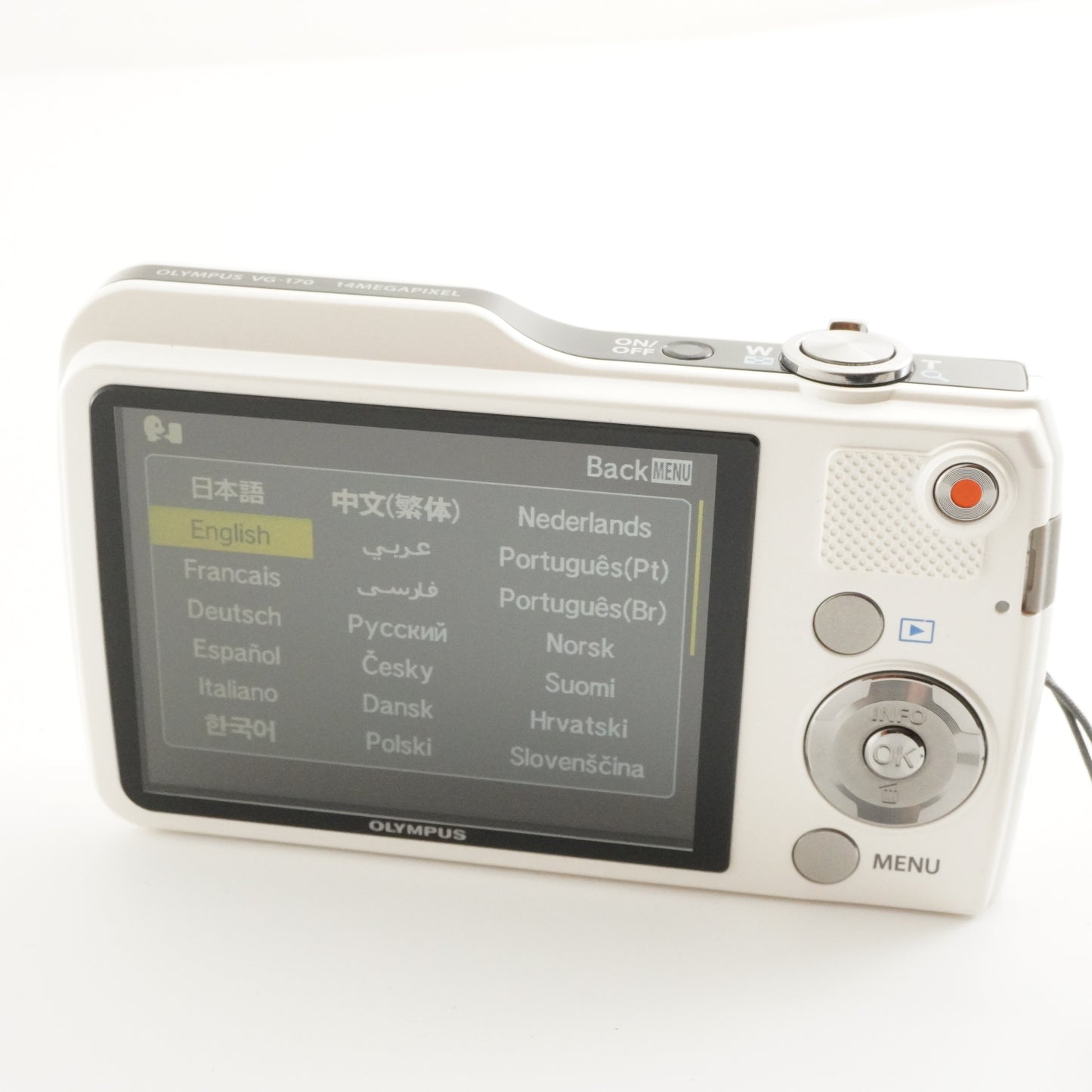 OLYMPUS VG-170 White In Box With 4GB SDHC Card Digital Camera from Japan #4550