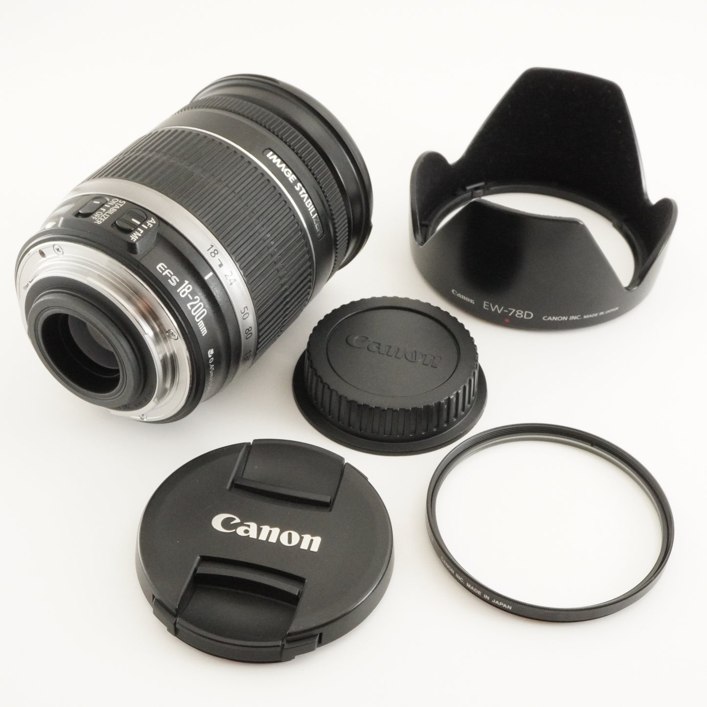 Canon EF-S 18-200mm F3.5-5.6 IS AF ZOOM Lens from Japan #7662