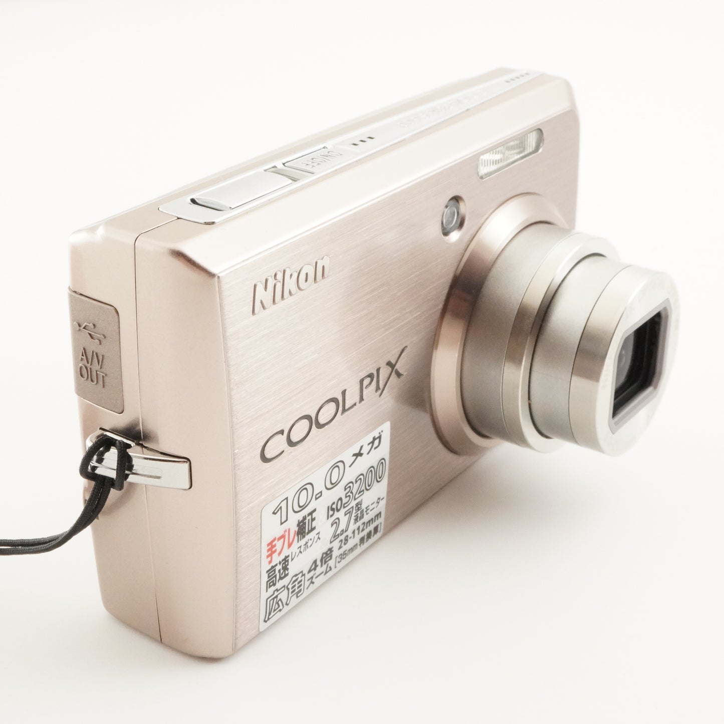 Nikon COOLPIX S600 Pink Gold In Box With 4GB SDHC Card from Japan #5863