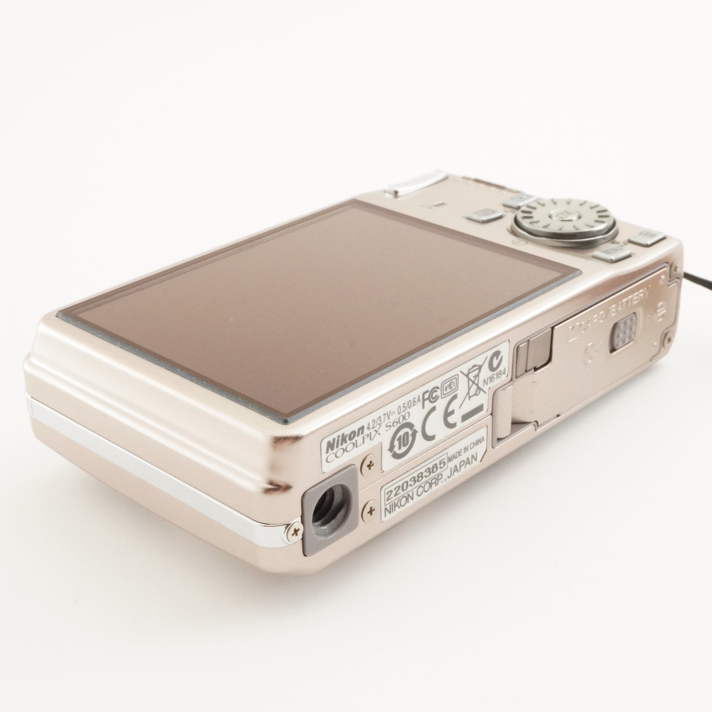 Nikon COOLPIX S600 Pink Gold In Box With 4GB SDHC Card from Japan #5863