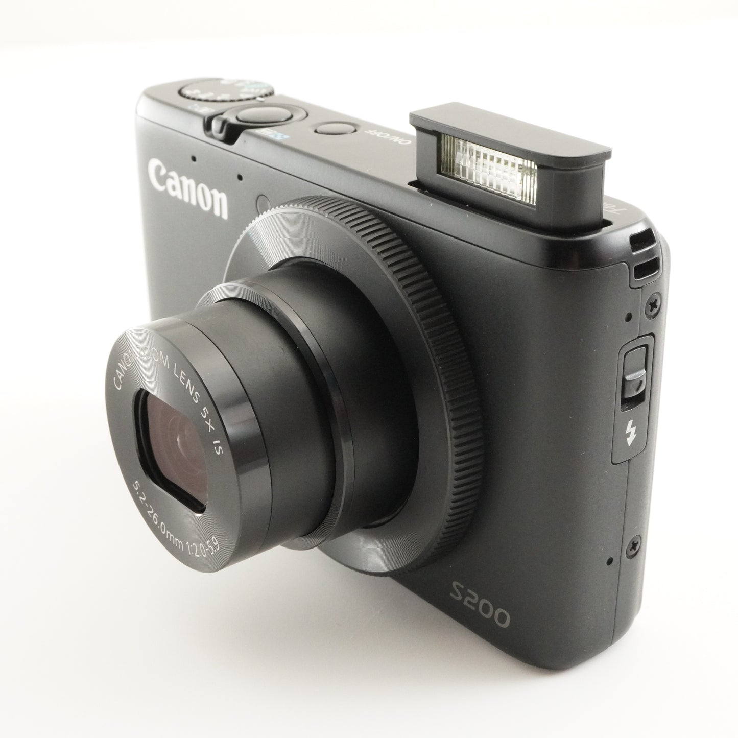 Canon PowerShot S200 Black With 4GB SDHC Card from Japan #5861