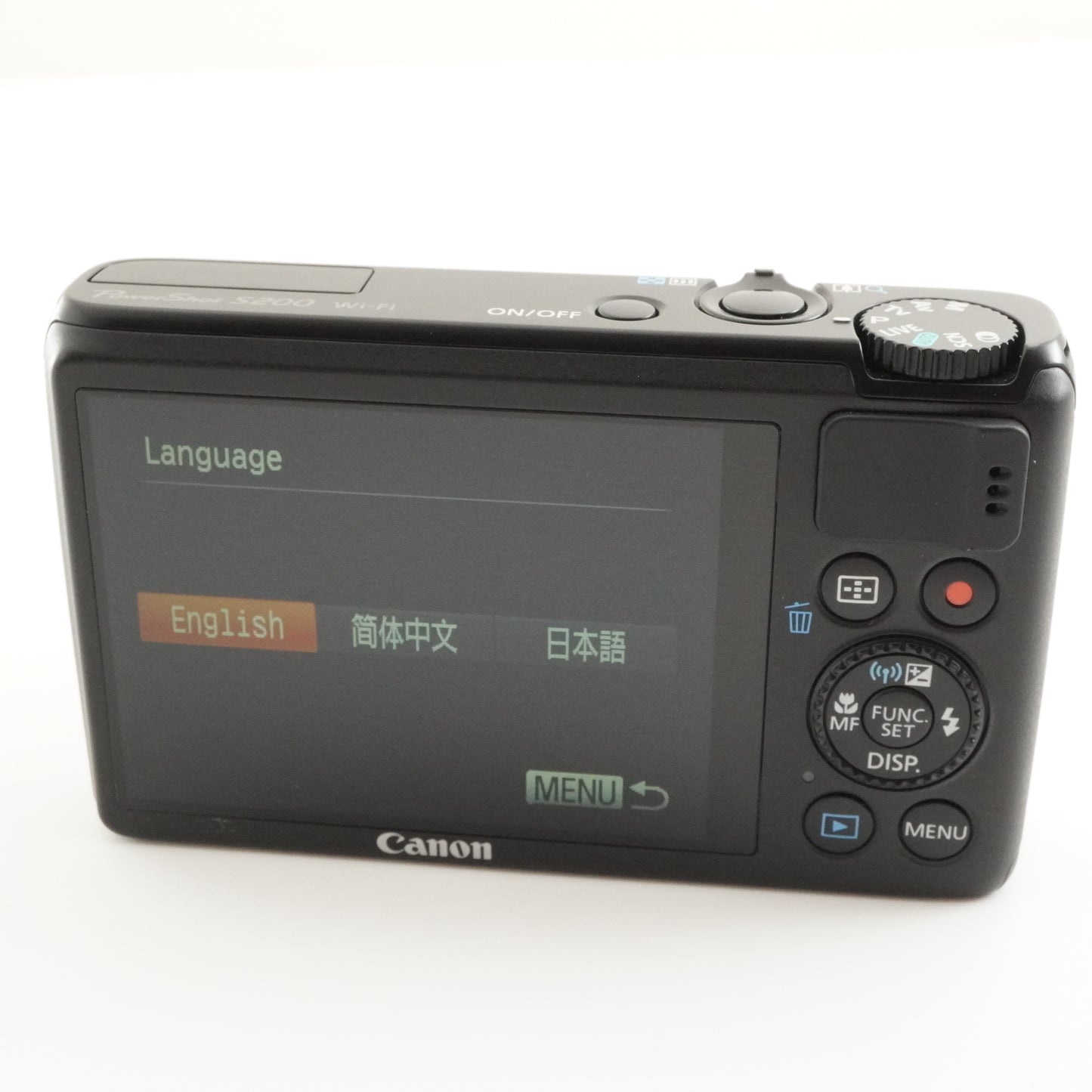 Canon PowerShot S200 Black With 4GB SDHC Card from Japan #5861