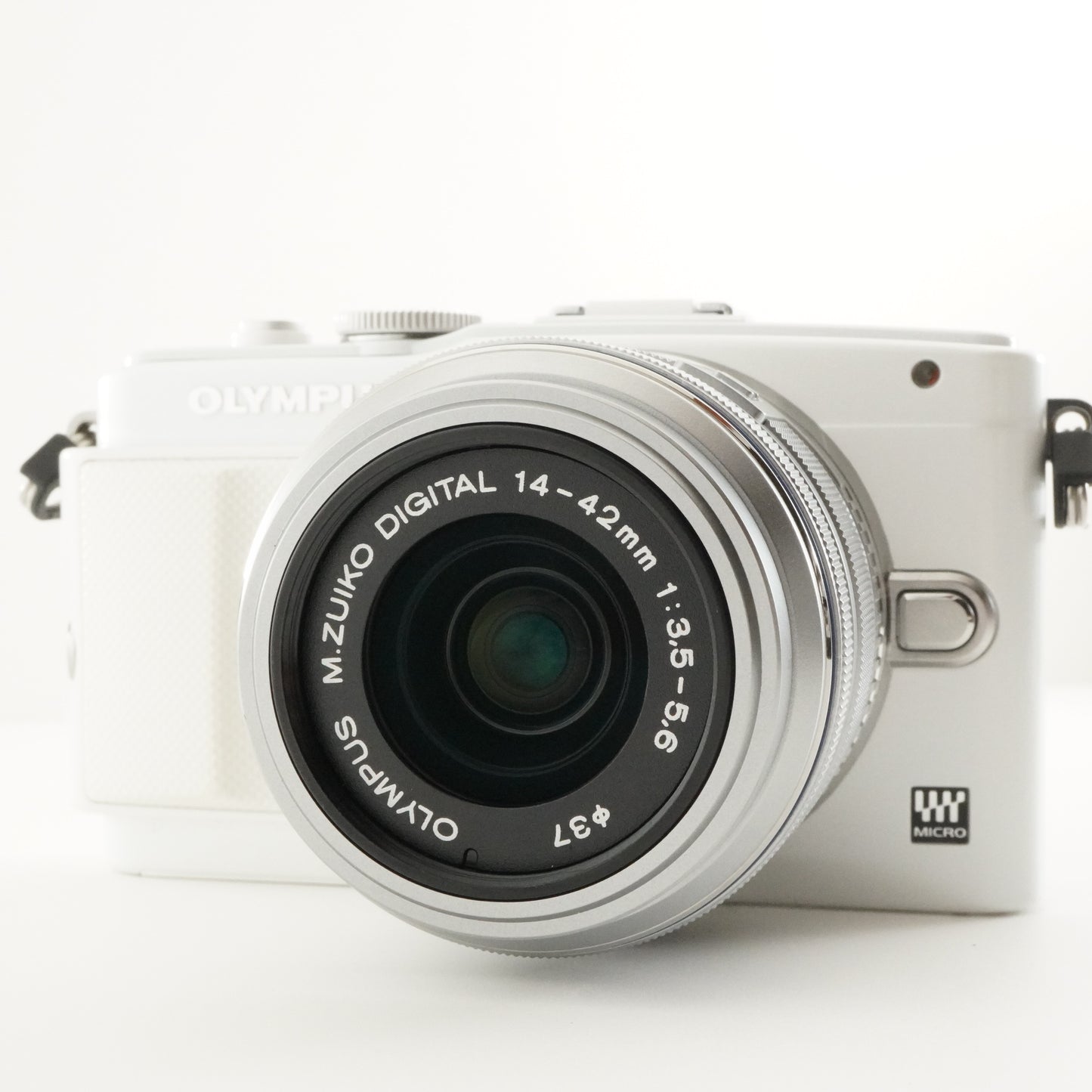 [Only 984 Shots] OLYMPUS PEN Lite E-PL6 White + 14-42mm In Box from Japan #7502