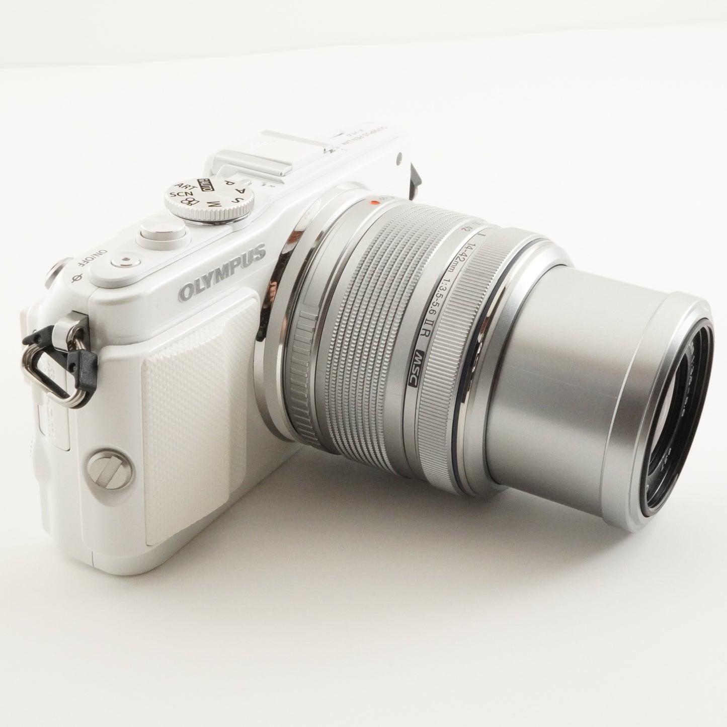 [Only 984 Shots] OLYMPUS PEN Lite E-PL6 White + 14-42mm In Box from Japan #7502