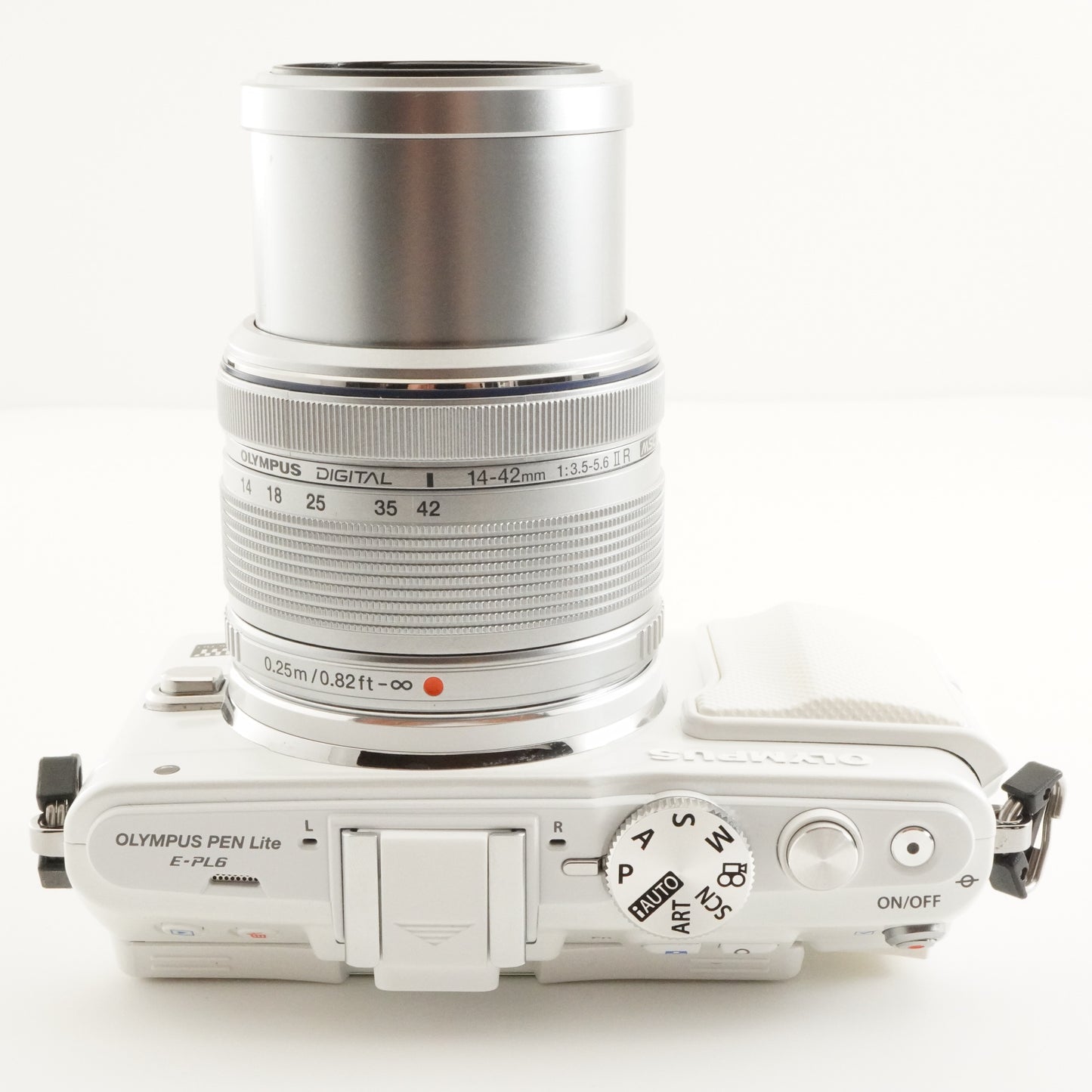 [Only 984 Shots] OLYMPUS PEN Lite E-PL6 White + 14-42mm In Box from Japan #7502