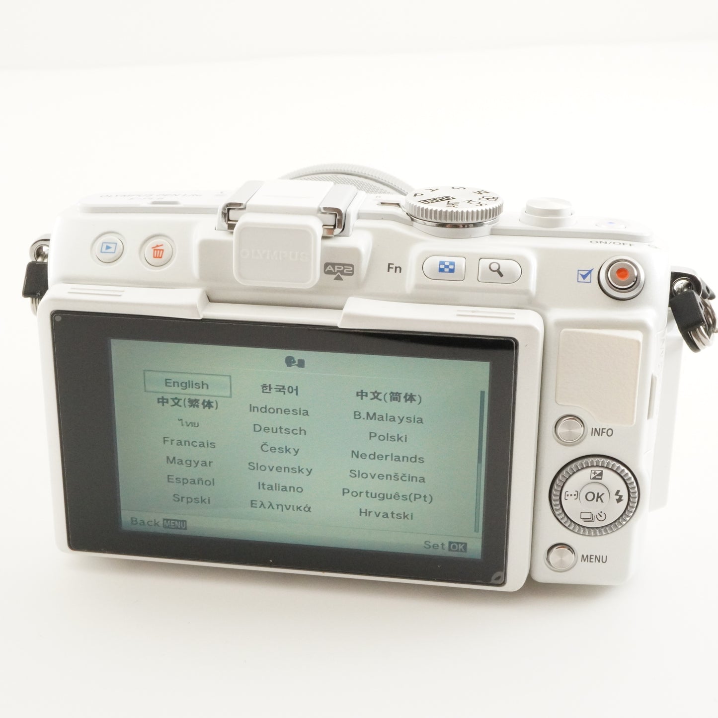 [Only 984 Shots] OLYMPUS PEN Lite E-PL6 White + 14-42mm In Box from Japan #7502