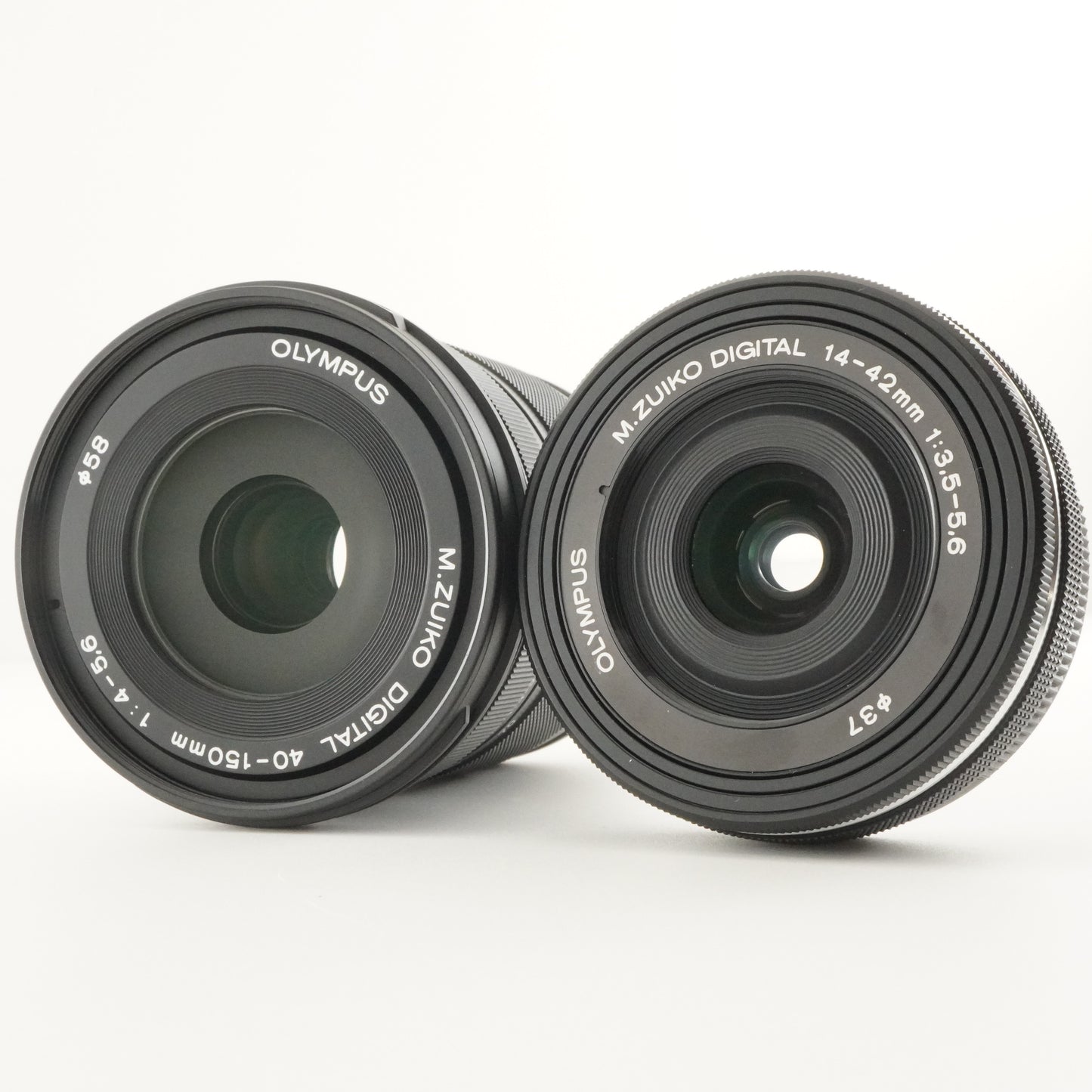 [Only 406 Shots] OLYMPUS PEN E-PL6 Black +14-42mm EZ +40-150mm from Japan #7500
