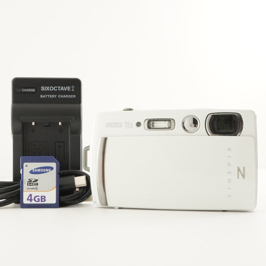 FUJIFILM FinePix Z1100 EXR White + 4GB SDHC Card Digital Camera from Japan #7520