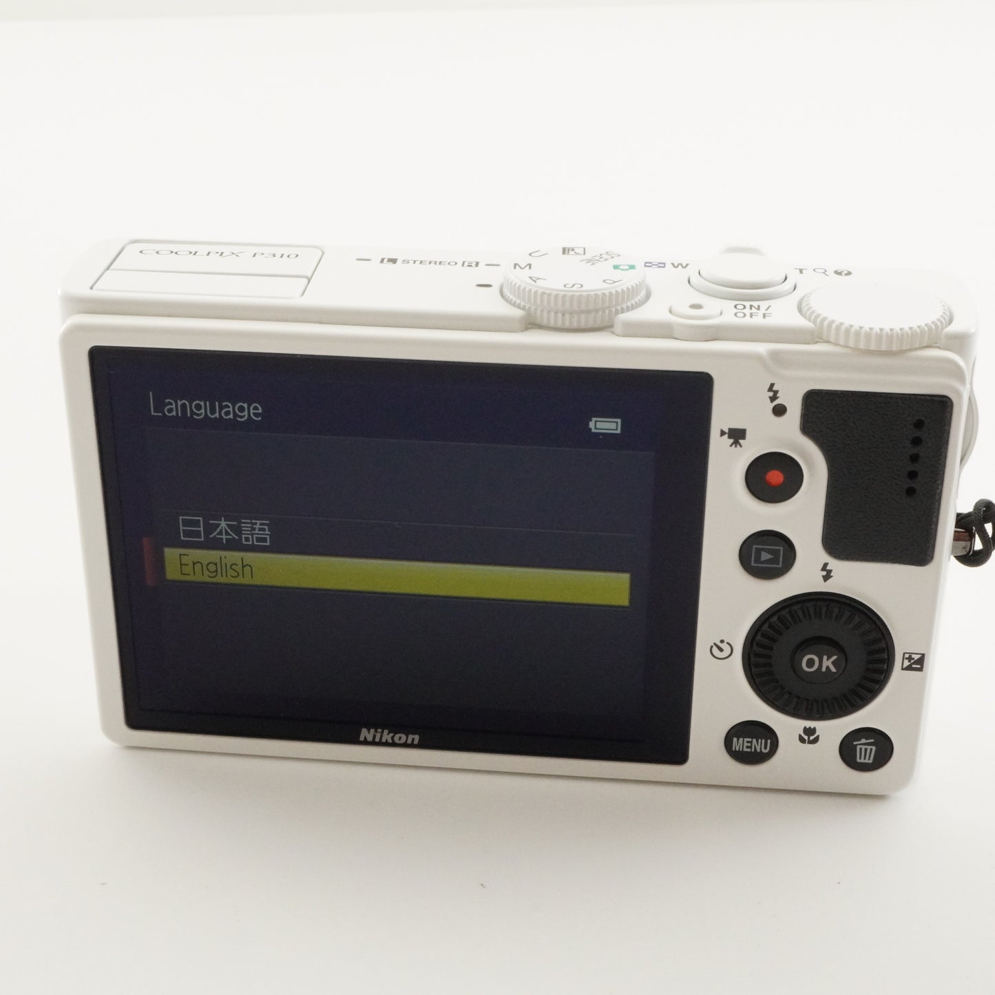 Nikon COOLPIX P310 White With 4GB SDHC Card from Japan #5899