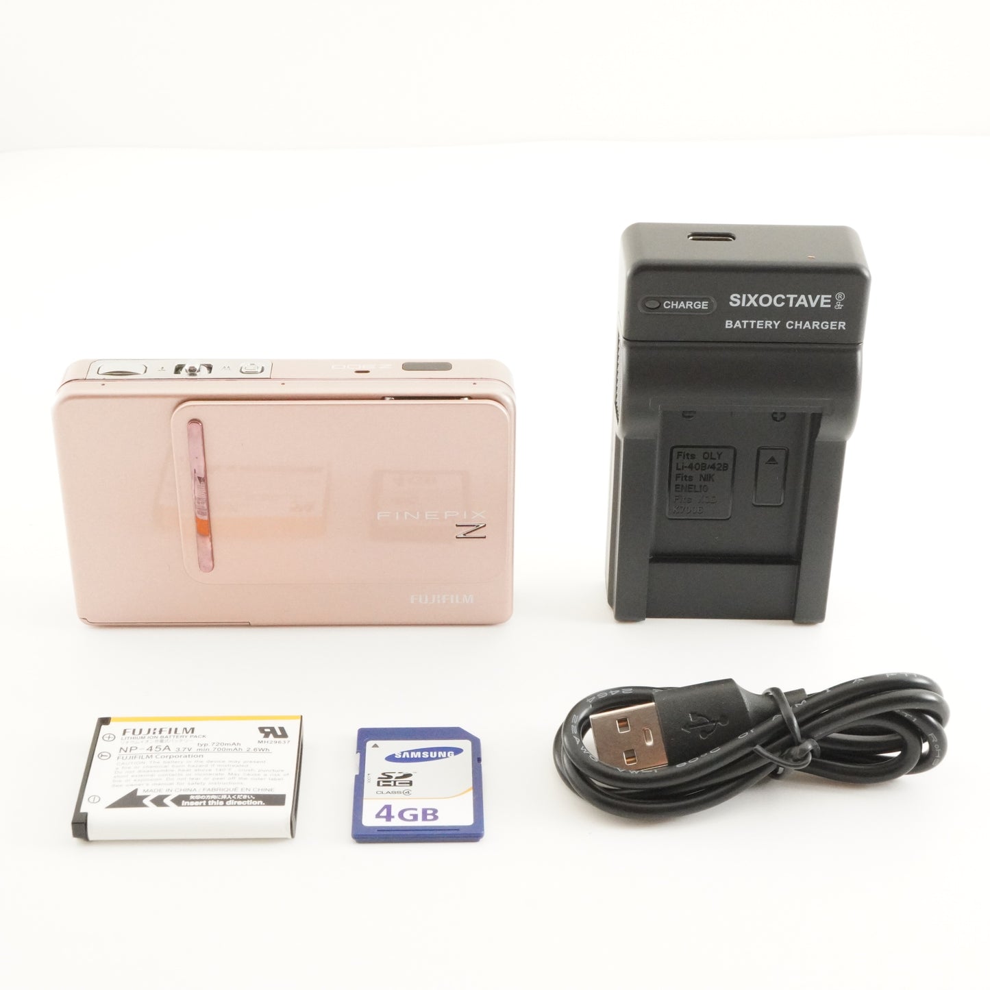 FUJIFILM FinePix Z300 Pink With 4GB SDHC Card Digital Camera from Japan #7512