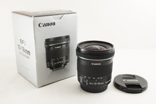 Canon EF-S 10-18mm F4.5-5.6 IS STM In Box AF ZOOM Lens from Japan #1779