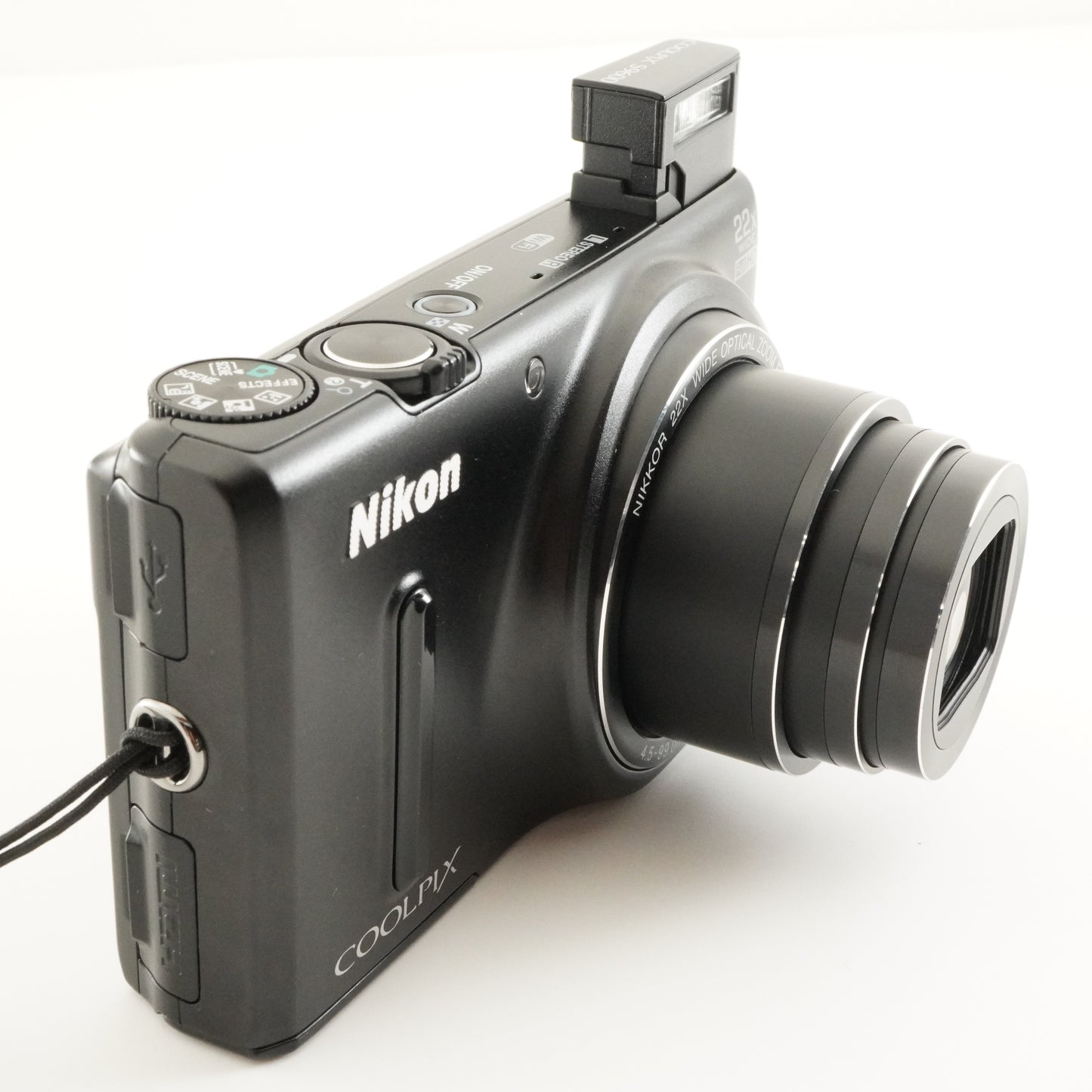 Nikon COOLPIX S9600 Black With 4GB SDHC Card Digital Camera from Japan #7564