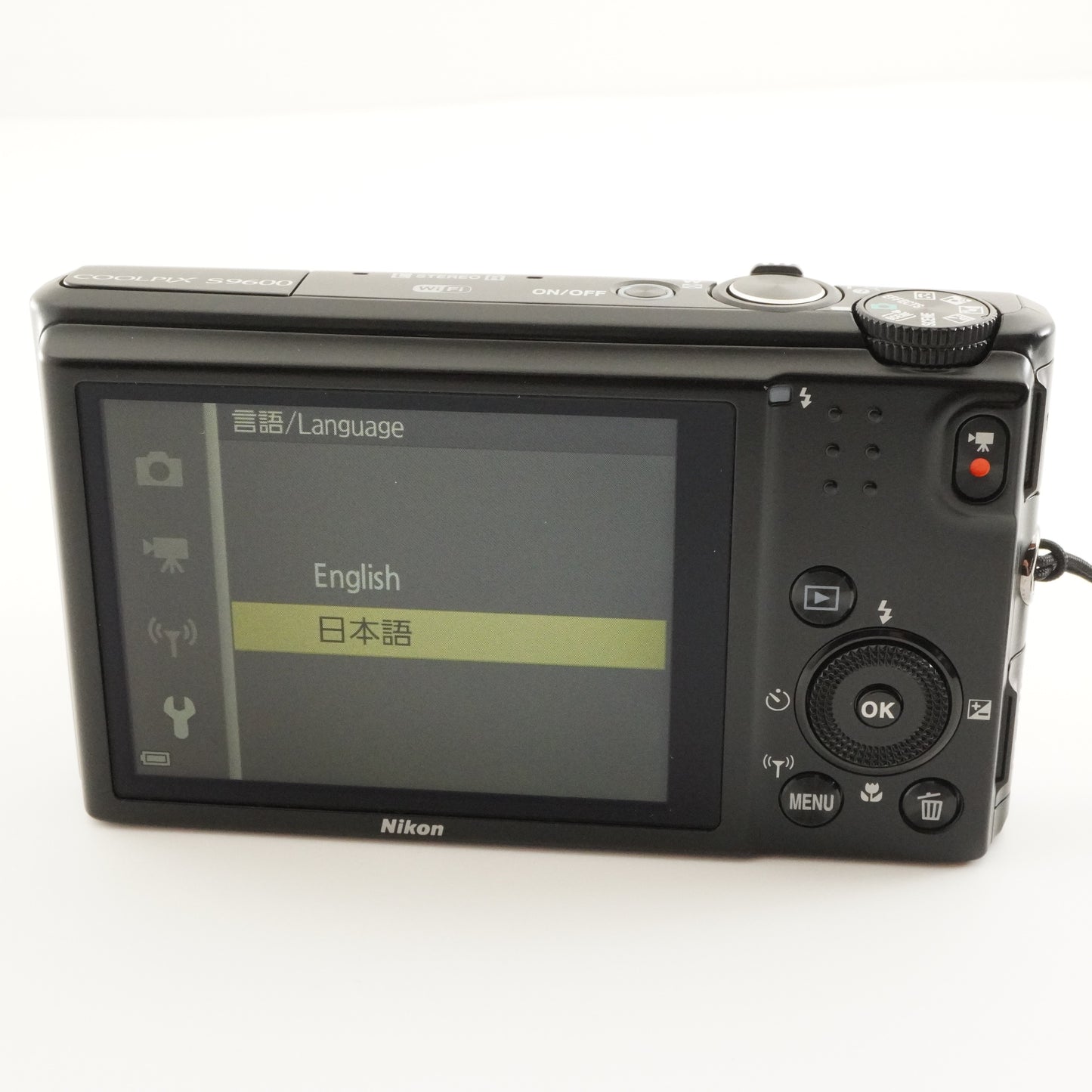 Nikon COOLPIX S9600 Black With 4GB SDHC Card Digital Camera from Japan #7564