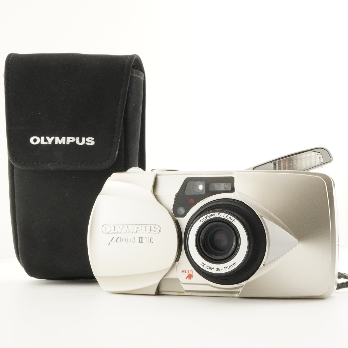 OLYMPUS mju II 110 [mju:] With Case Point & Shoot Film Camera from Japan #7498