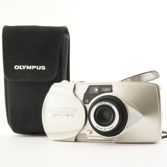 OLYMPUS mju II 110 [mju:] With Case Point & Shoot Film Camera from Japan #7498