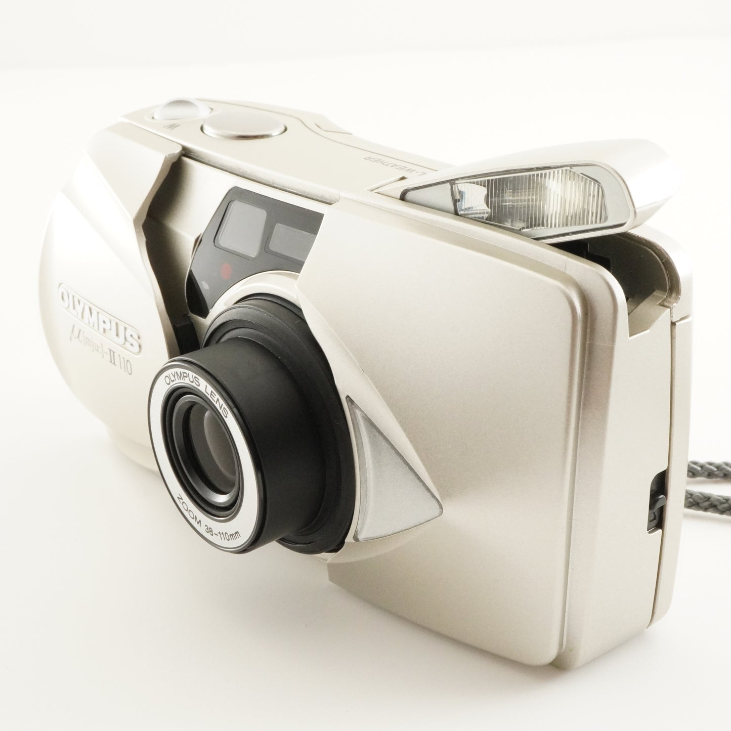 OLYMPUS mju II 110 [mju:] With Case Point & Shoot Film Camera from Japan #7498