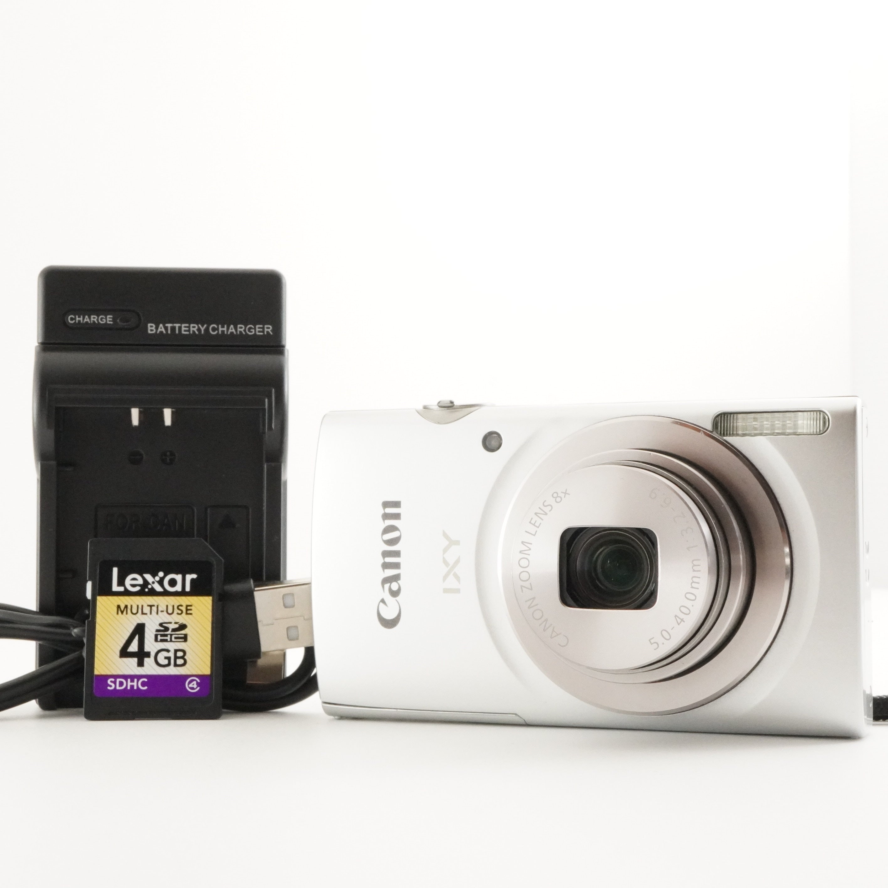 Canon IXY 180 Silver With 4GB SDHC Card Compact Digital