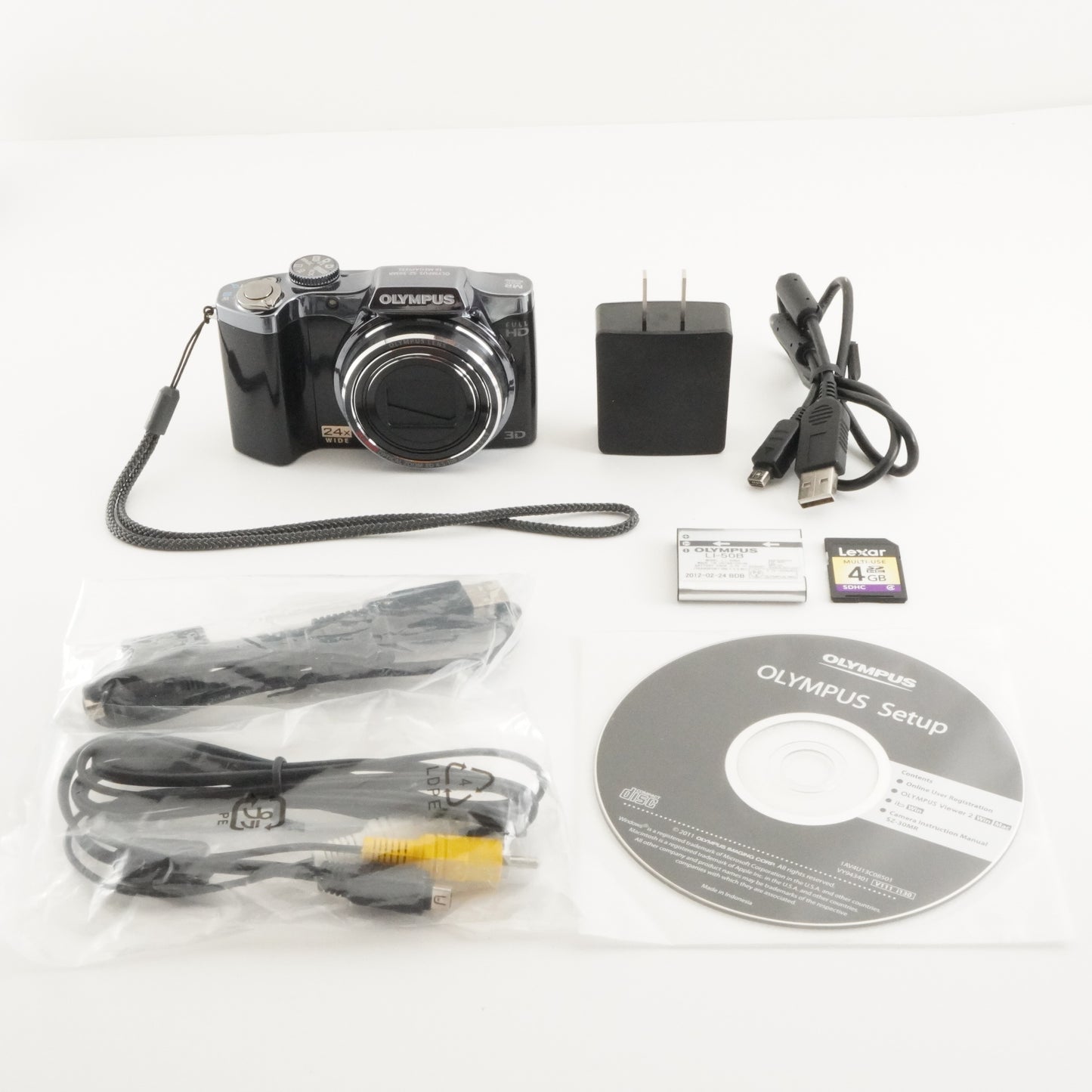 OLYMPUS SZ-30MR Black With 4GB SDHC Card Compact Digital Camera from Japan #4616