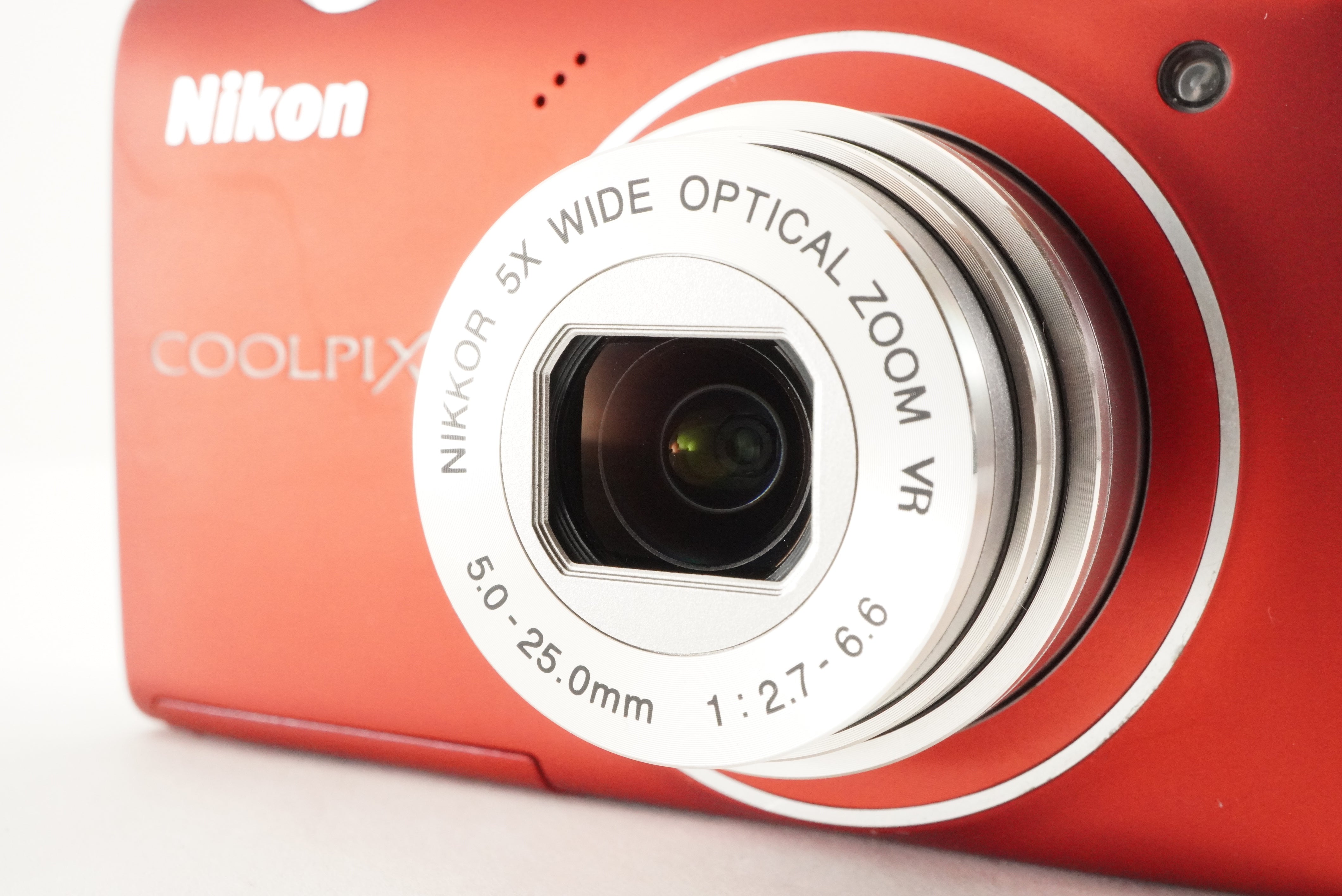 Nikon COOLPIX S5100 Red & 4GB SDHC Card Compact Digital