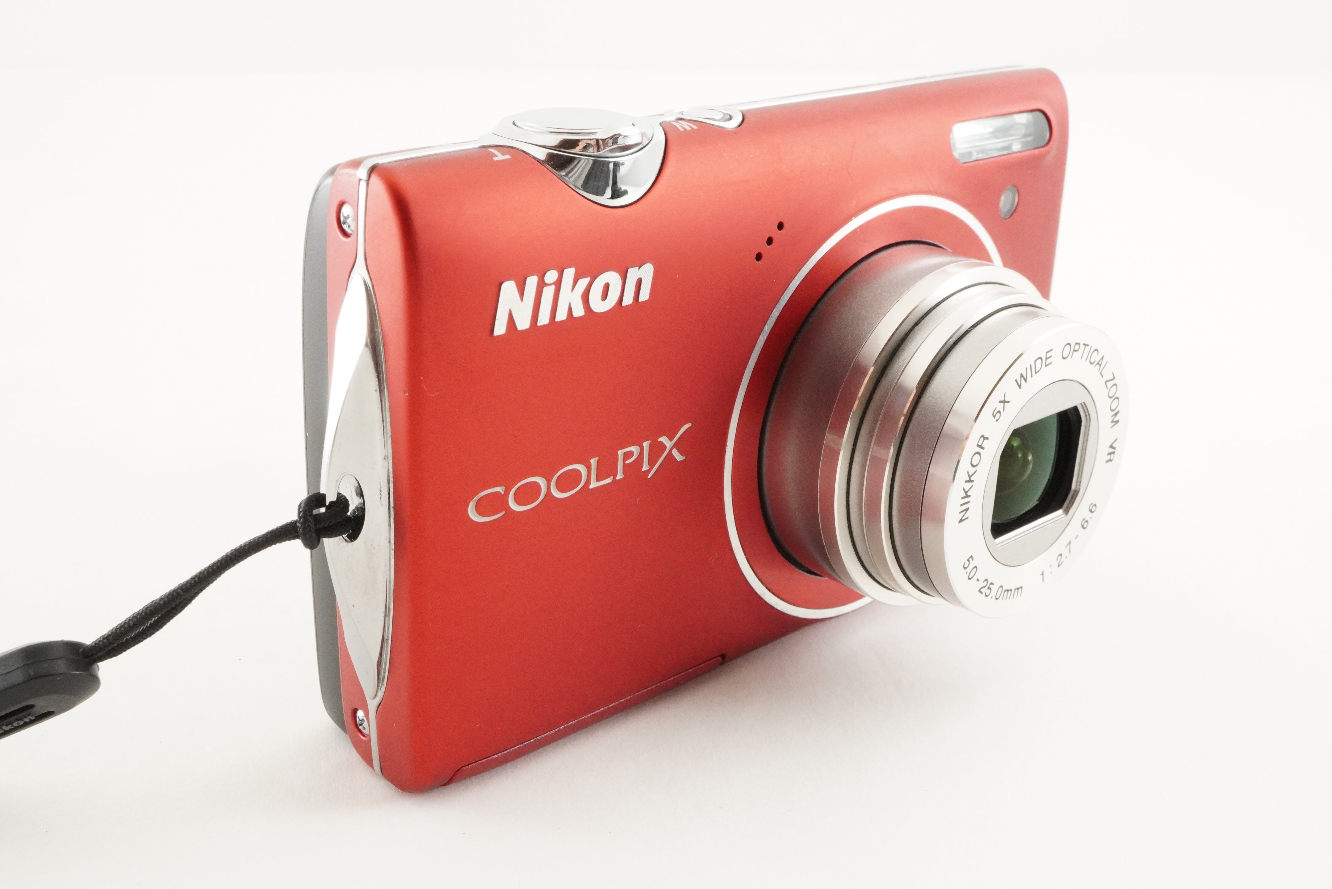 Nikon COOLPIX S5100 Red & 4GB SDHC Card Compact Digital