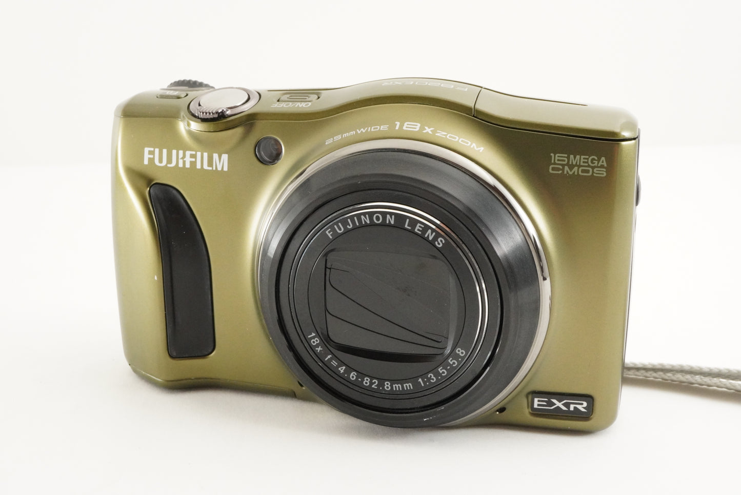 FUJIFILM FINEPIX F820 EXR Olive & 4GB SDHC Card Digital Camera from Japan #1765