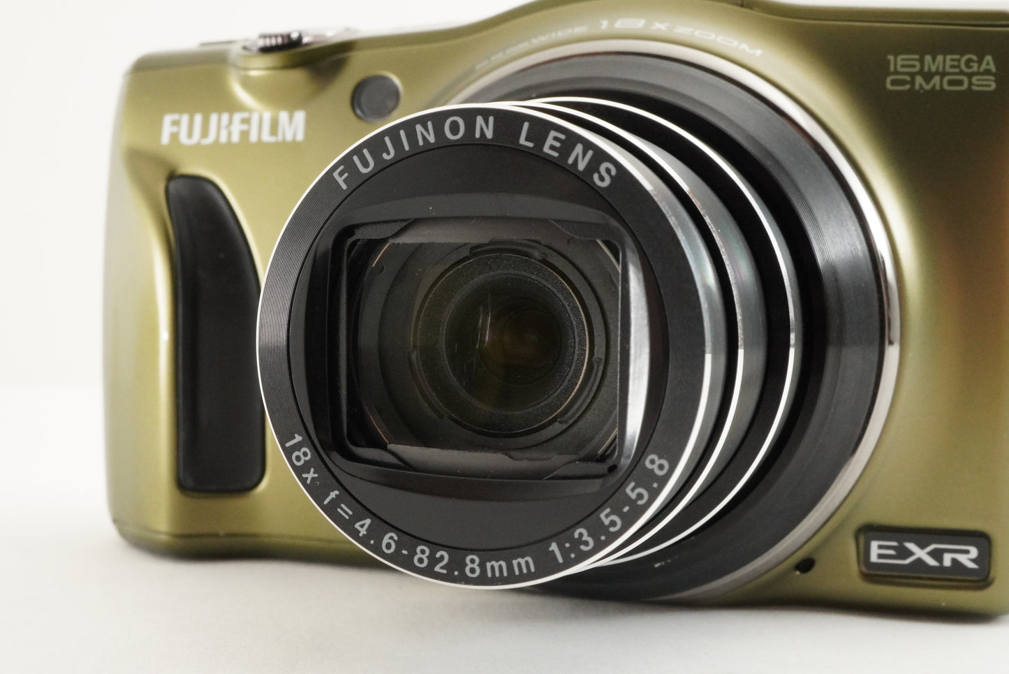 FUJIFILM FINEPIX F820 EXR Olive & 4GB SDHC Card Digital Camera from Japan #1765