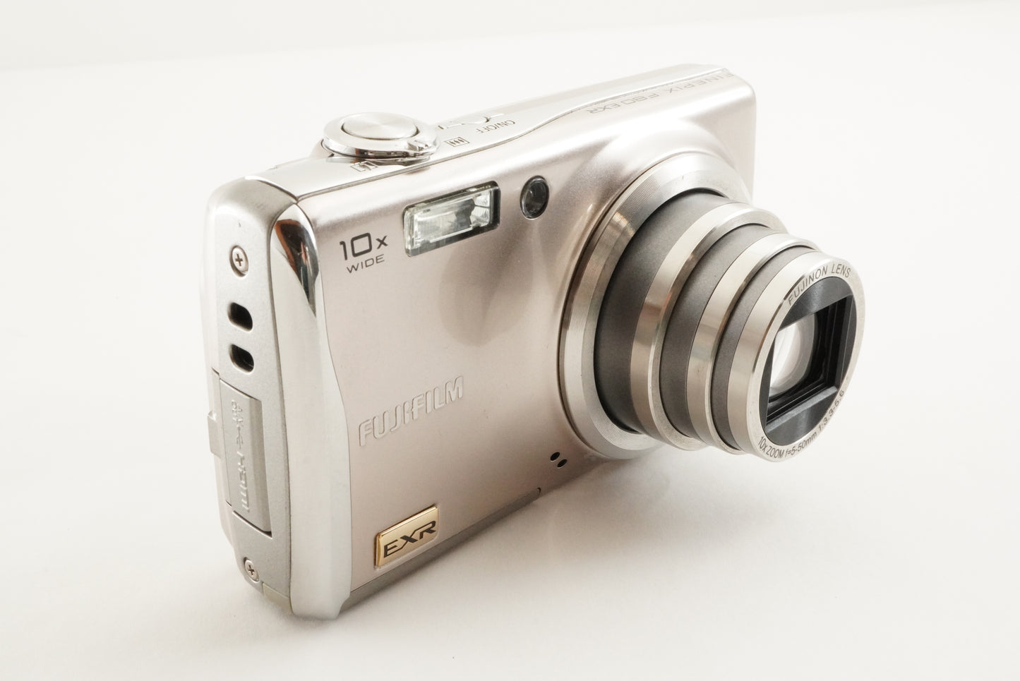 FUJIFILM FINEPIX F80 EXR Silver & 4GB SDHC Card Digital Camera from Japan #1775