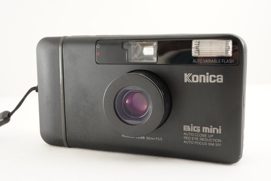 Konica BiG mini BM-301 Black Point & Shoot Film Camera from Japan #1814