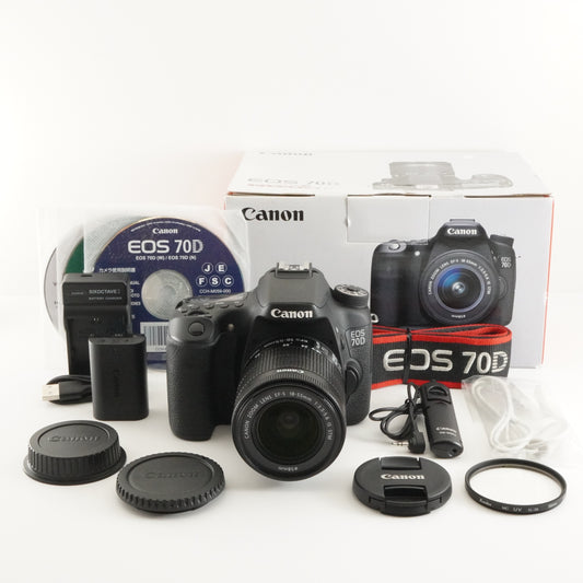 [11,194 Shots] Canon EOS 70D + EF-S 18-55mm IS STM In Box from Japan #7595