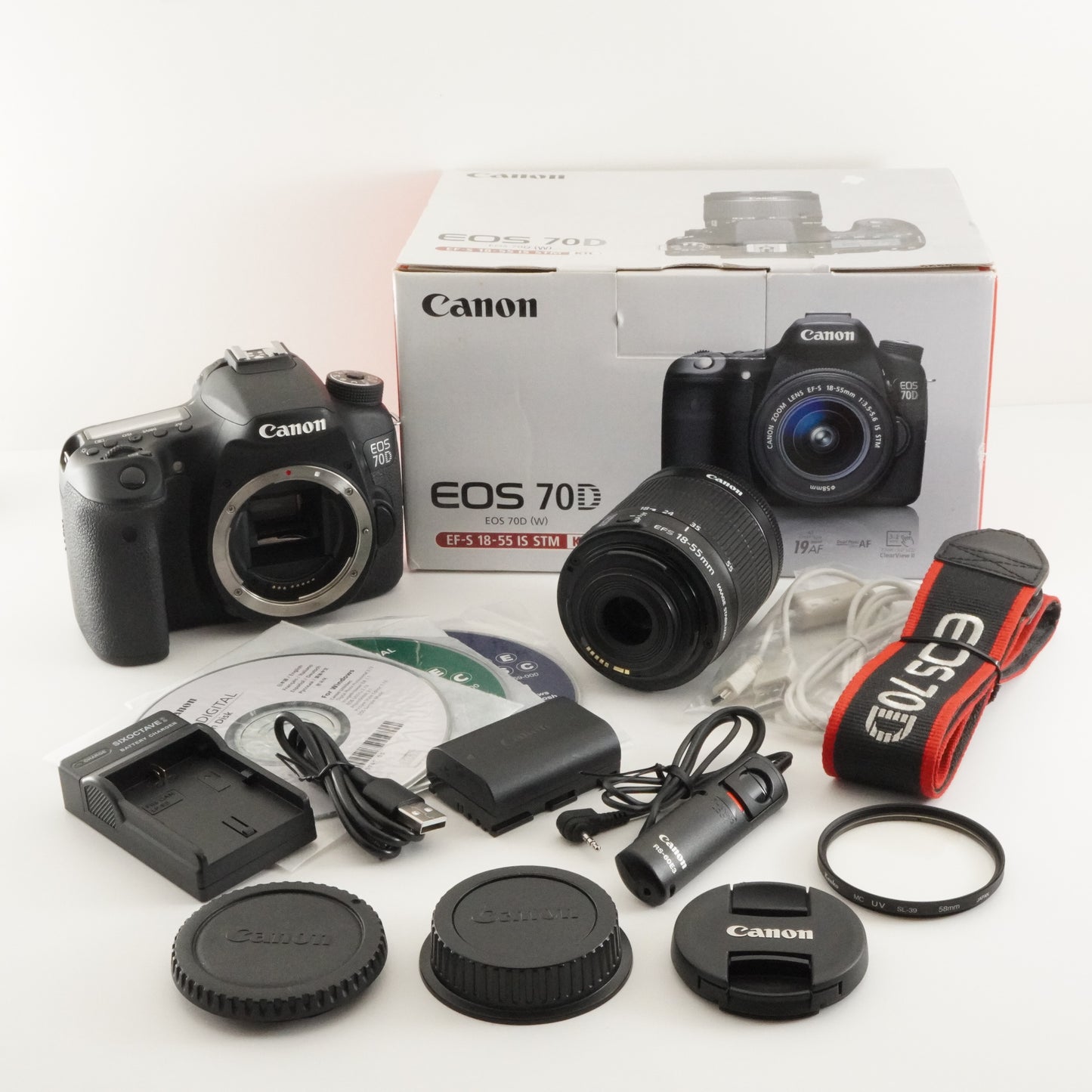 [11,194 Shots] Canon EOS 70D + EF-S 18-55mm IS STM In Box from Japan #7595