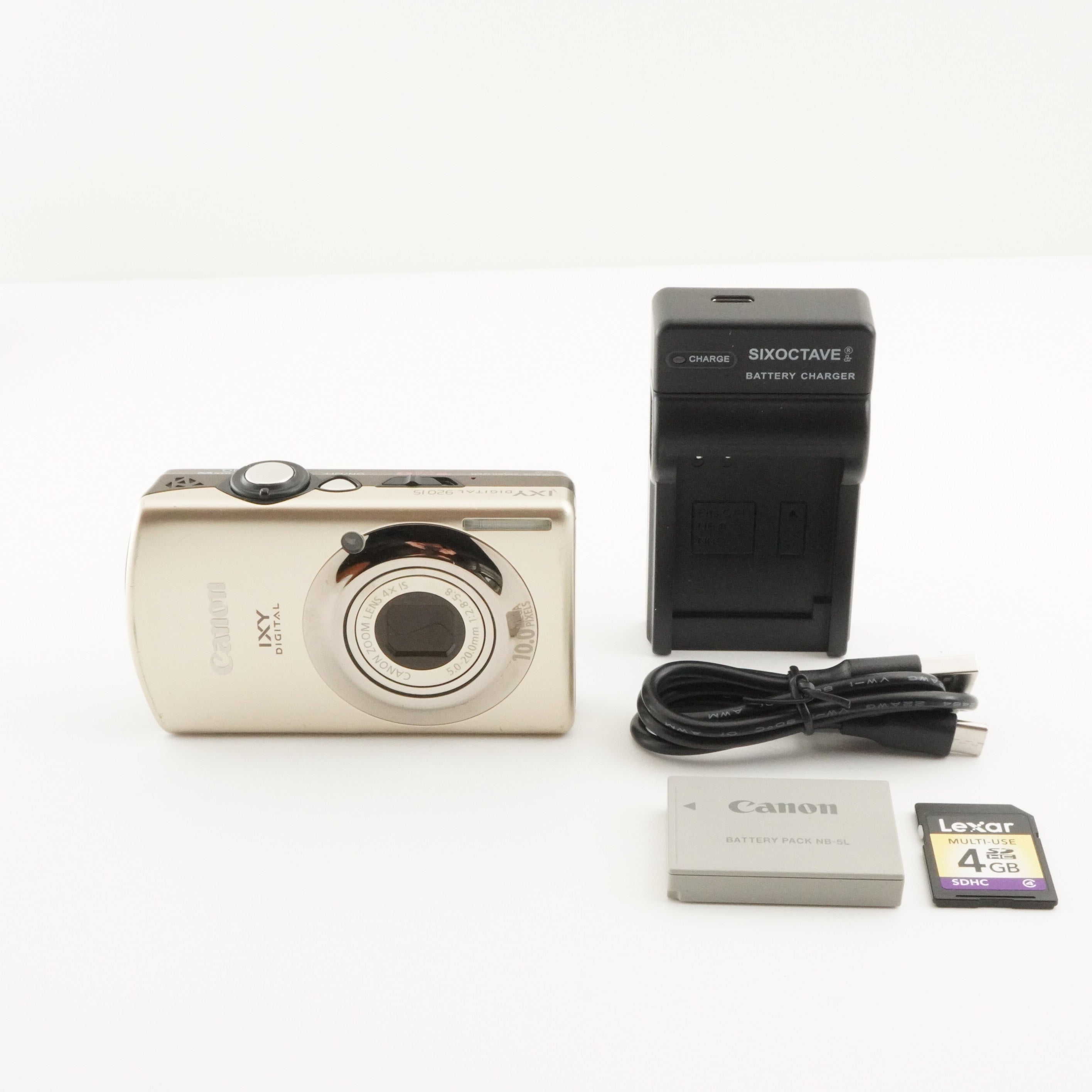 Canon IXY DIGITAL 920 IS Gold With 4GB SDHC Card Digital