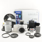 [Only 115 Shots] OLYMPUS E-PL6 White + 14-42mm + 40-150 In Box from Japan #6472