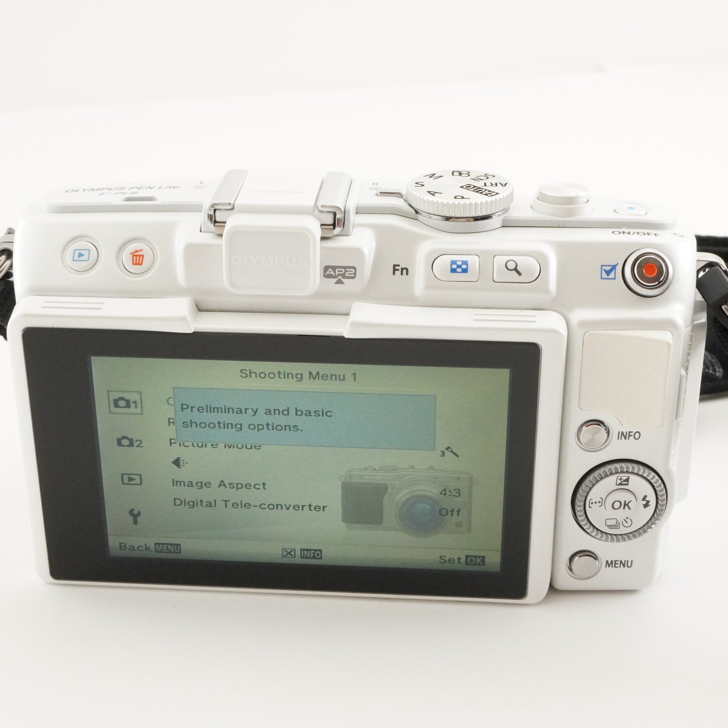 [Only 115 Shots] OLYMPUS E-PL6 White + 14-42mm + 40-150 In Box from Japan #6472