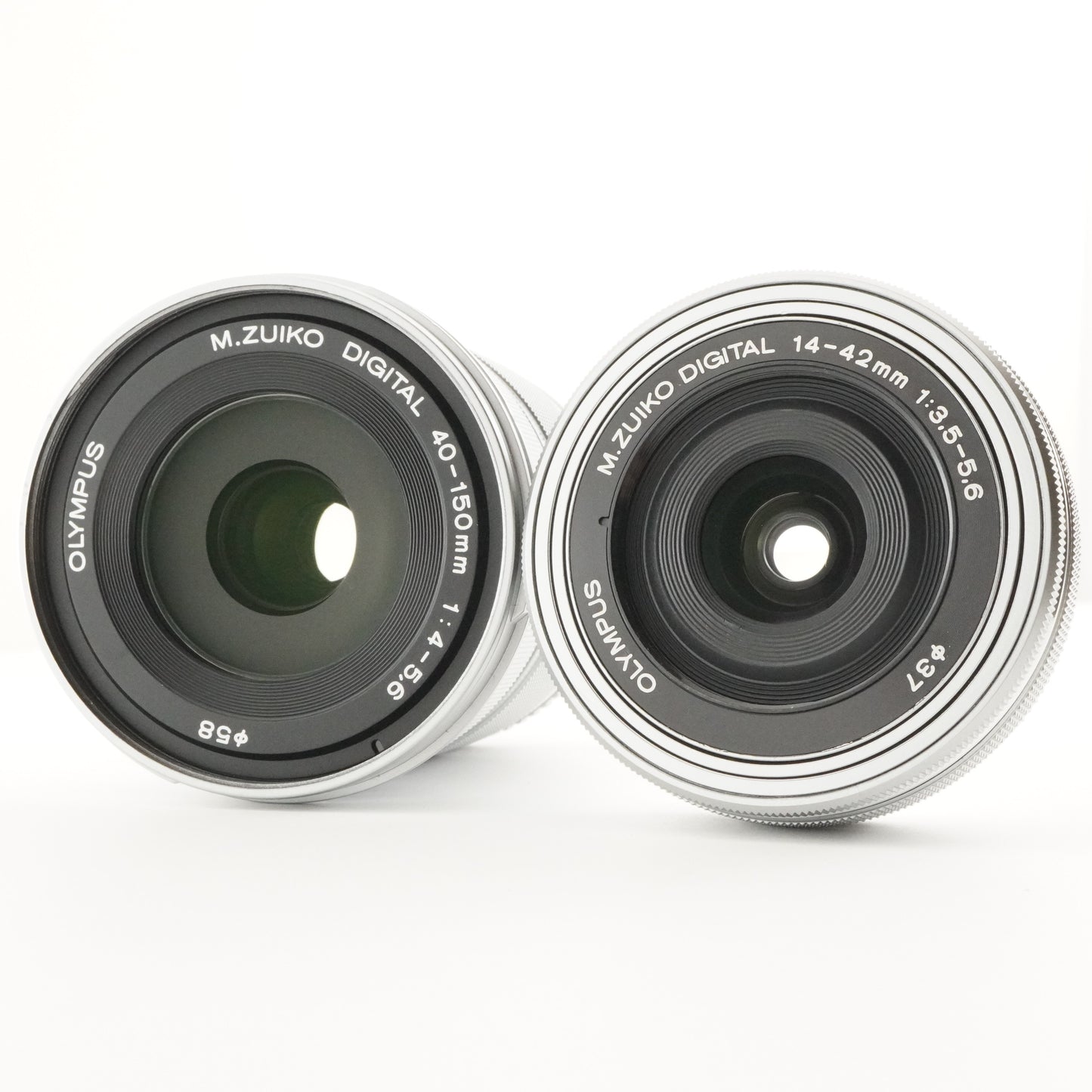[Only 115 Shots] OLYMPUS E-PL6 White + 14-42mm + 40-150 In Box from Japan #6472