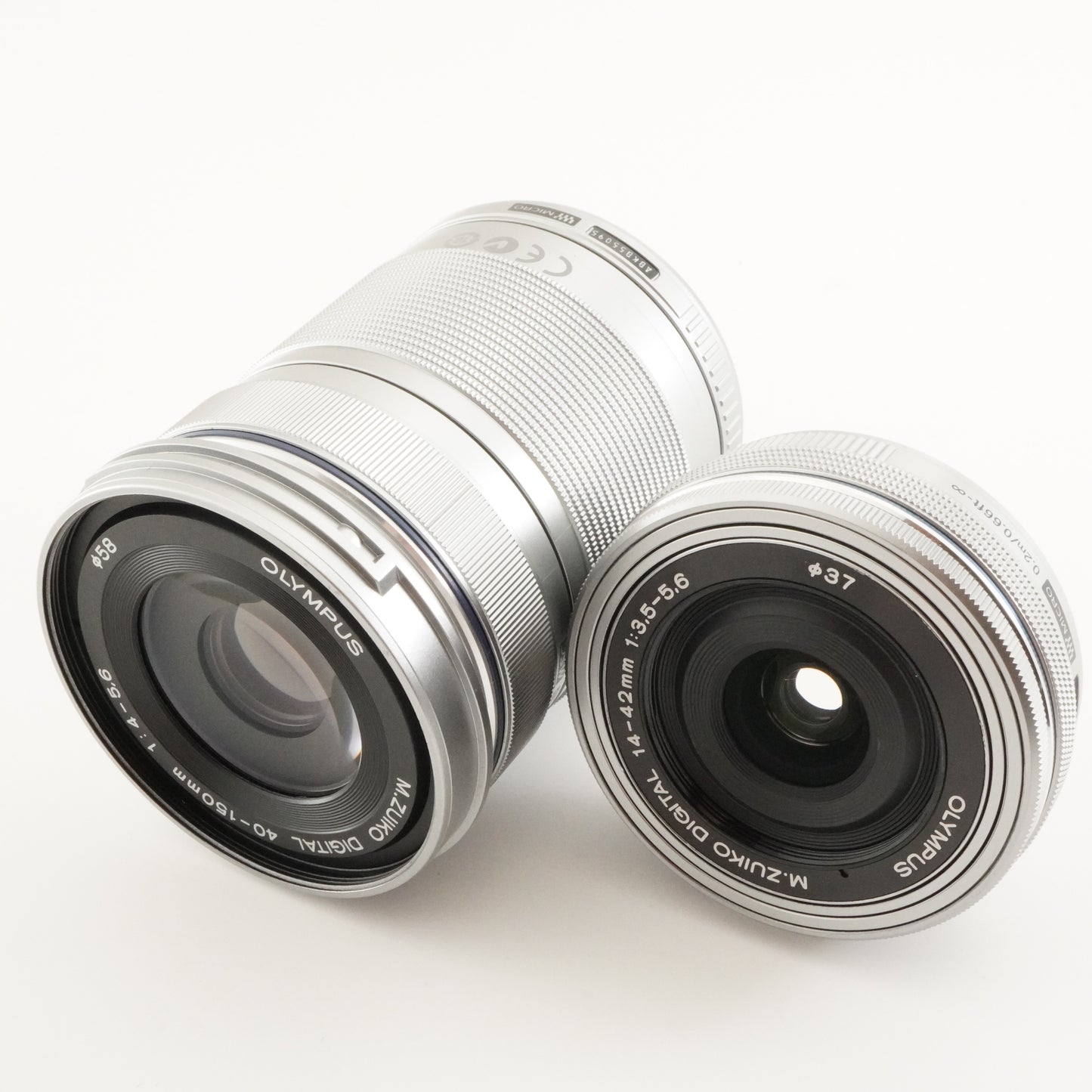 [Only 115 Shots] OLYMPUS E-PL6 White + 14-42mm + 40-150 In Box from Japan #6472