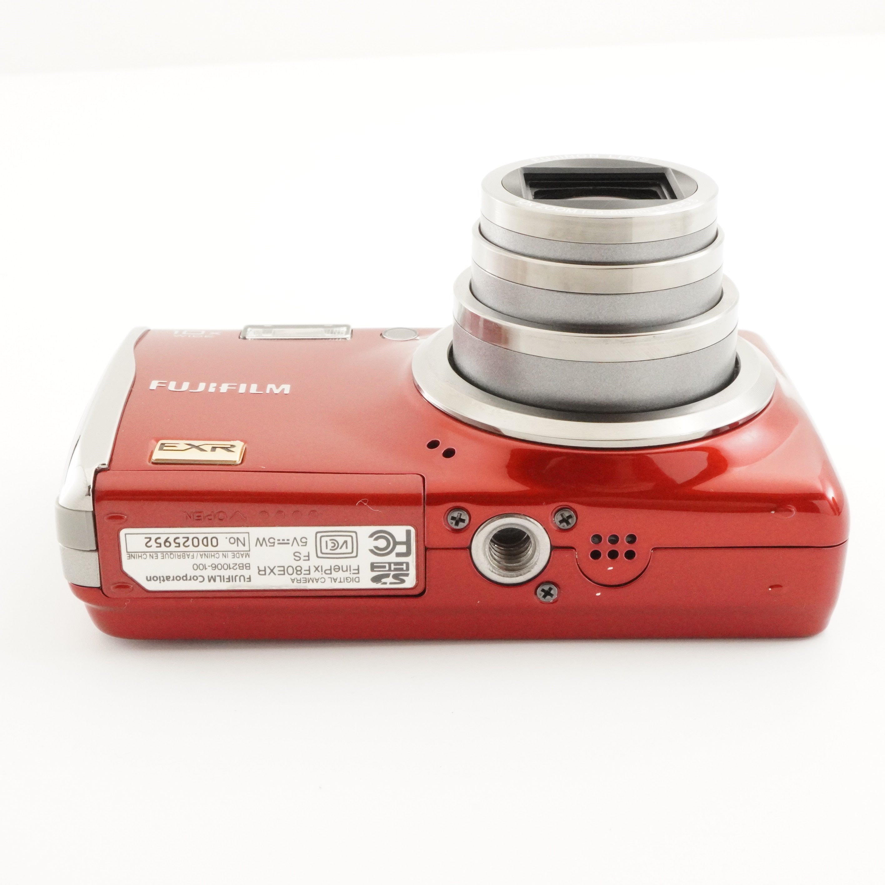 FUJIFILM FinePix F80 EXR Red With 4GB SDHC Card Digital Camera