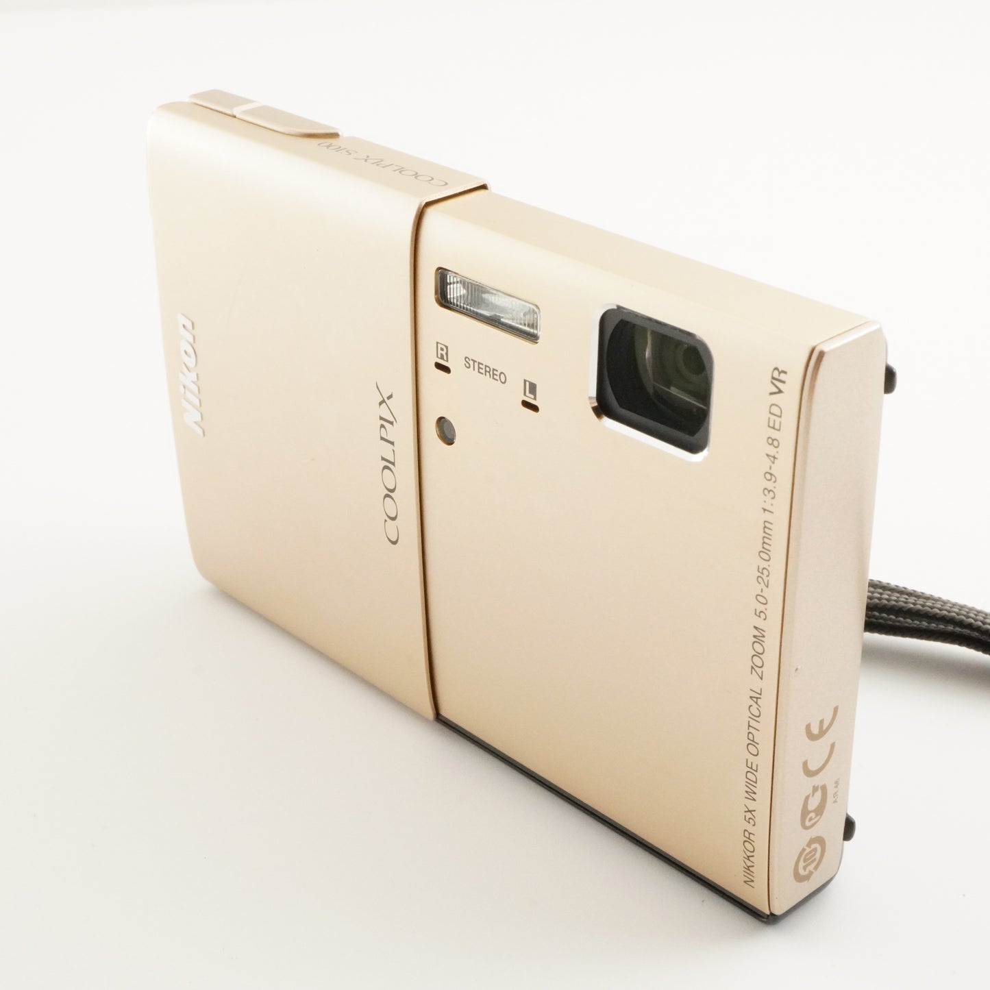Nikon COOLPIX S100 Gold In Box + 4GB SDHC Card Digital Camera from Japan #6162