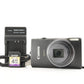 Canon IXY 640 Black With 4GB SDHC Card Compact Digital Camera from Japan #4655