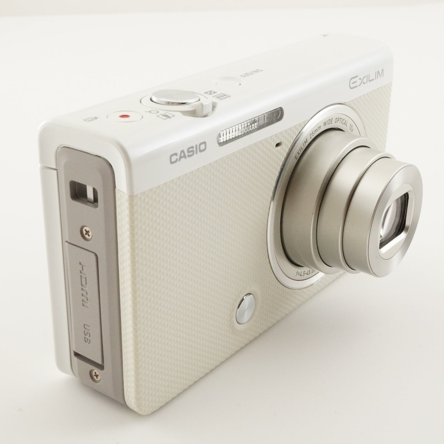 CASIO EXILIM EX-ZR50 White In Box With 4GB SDHC Card from Japan #6182