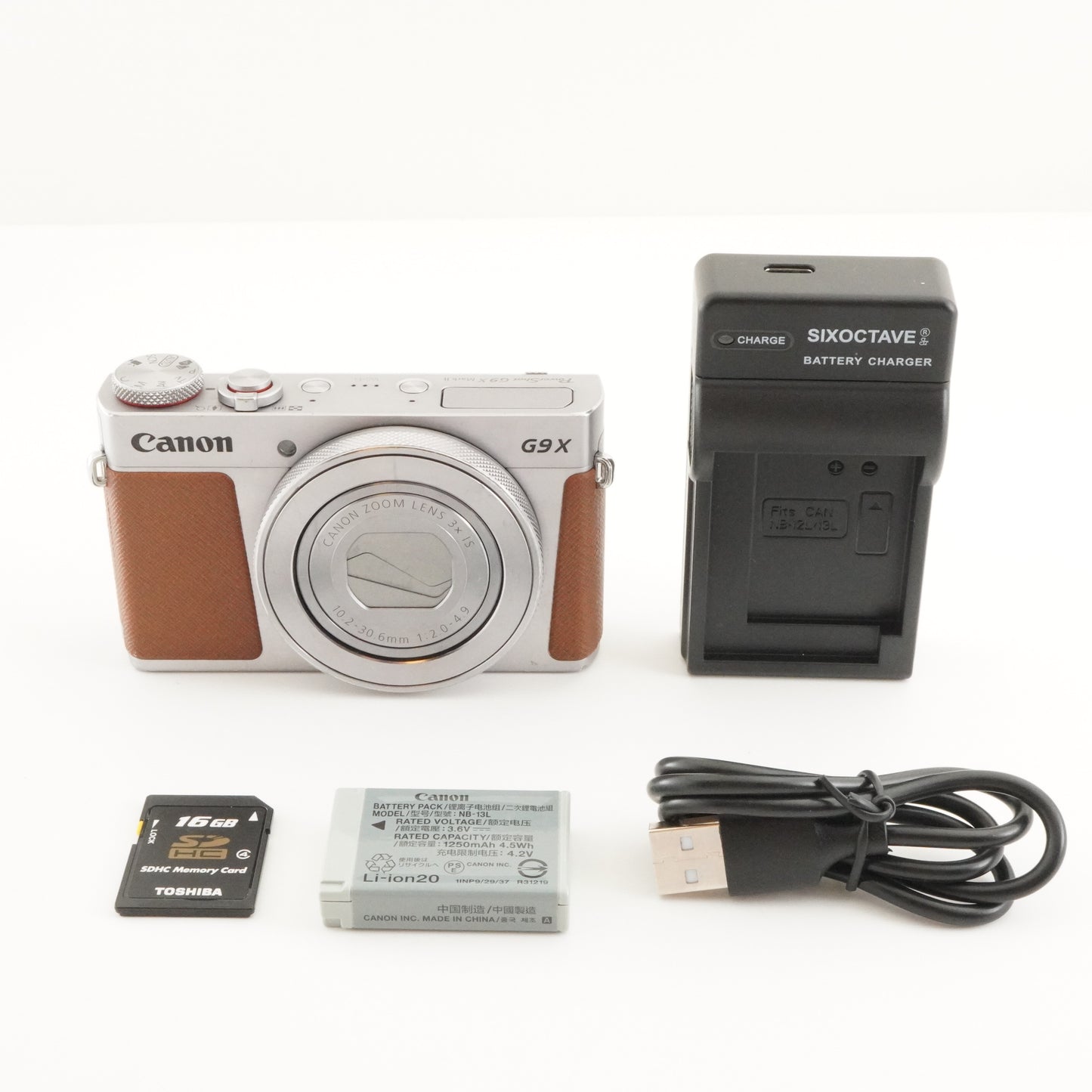 Canon PowerShot G9X Mark II Silver With 16GB SDHC Card from Japan #6473