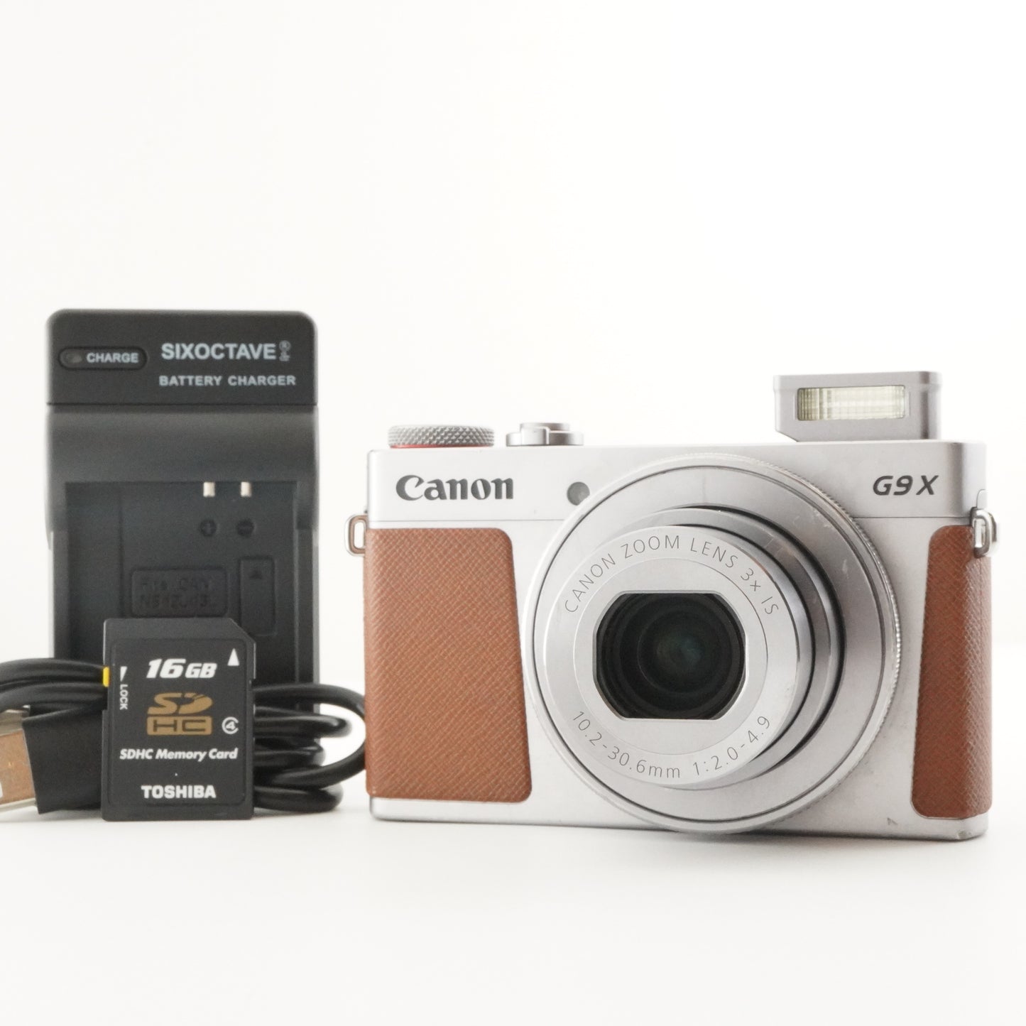 Canon PowerShot G9X Mark II Silver With 16GB SDHC Card from Japan #6473
