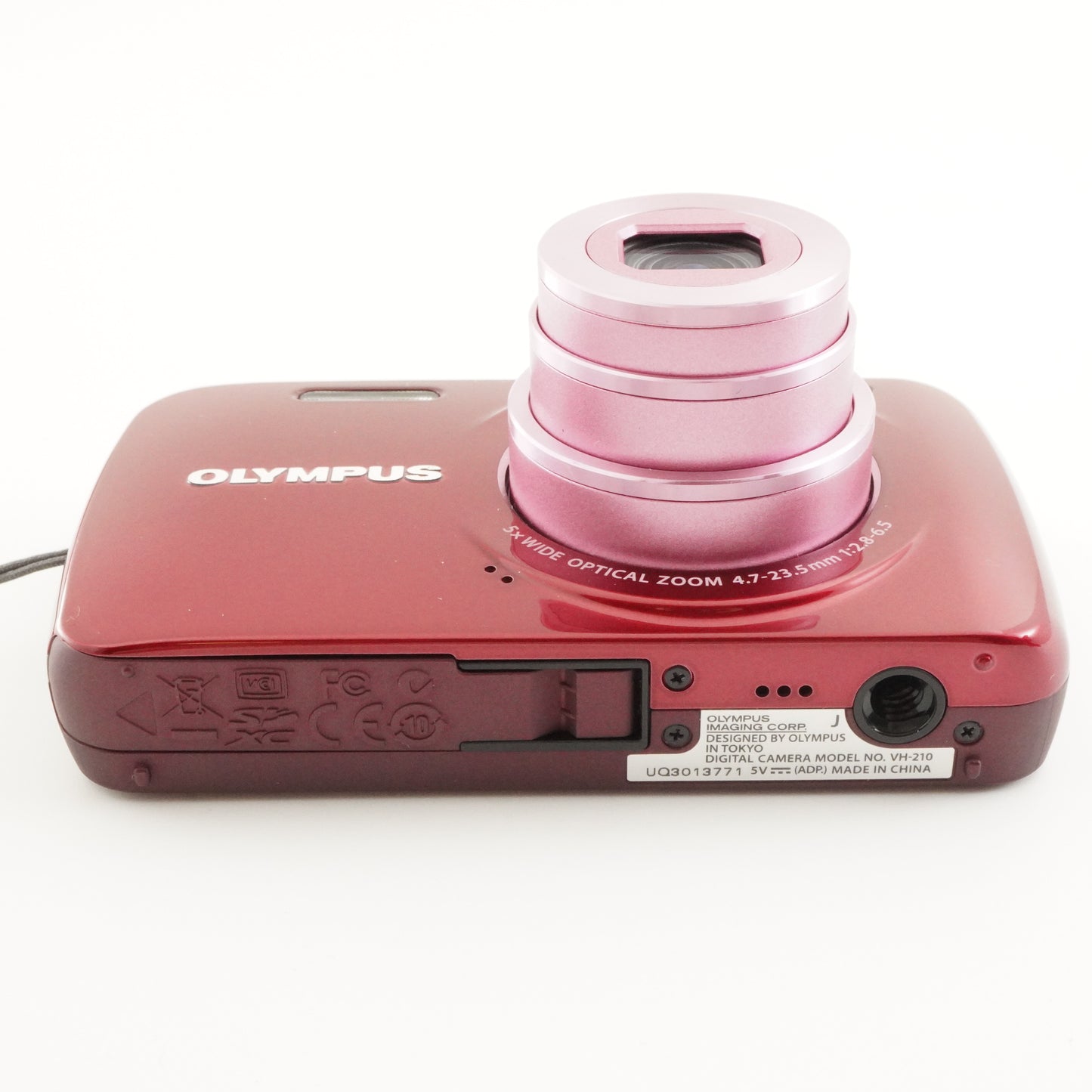 OLYMPUS VH-210 Red With 4GB SDHC Card Digital Camera from Japan #6155